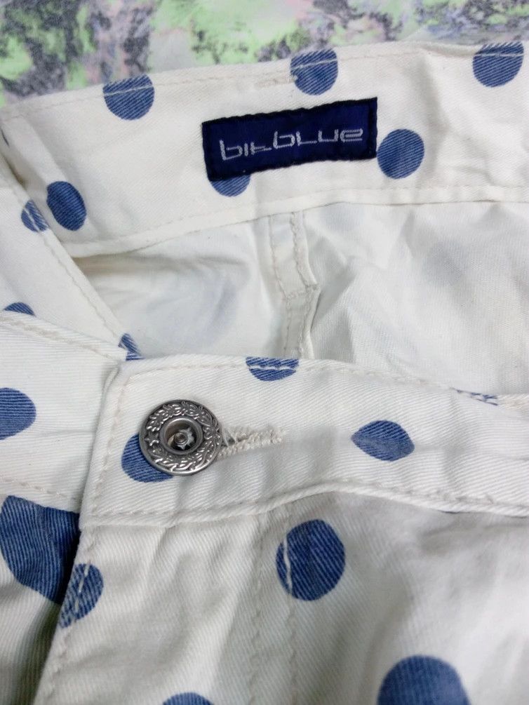 Japanese Brand Bit Blue Buble Dot Full Print Carrot Pant Size US 34 / EU 50 - 6 Thumbnail