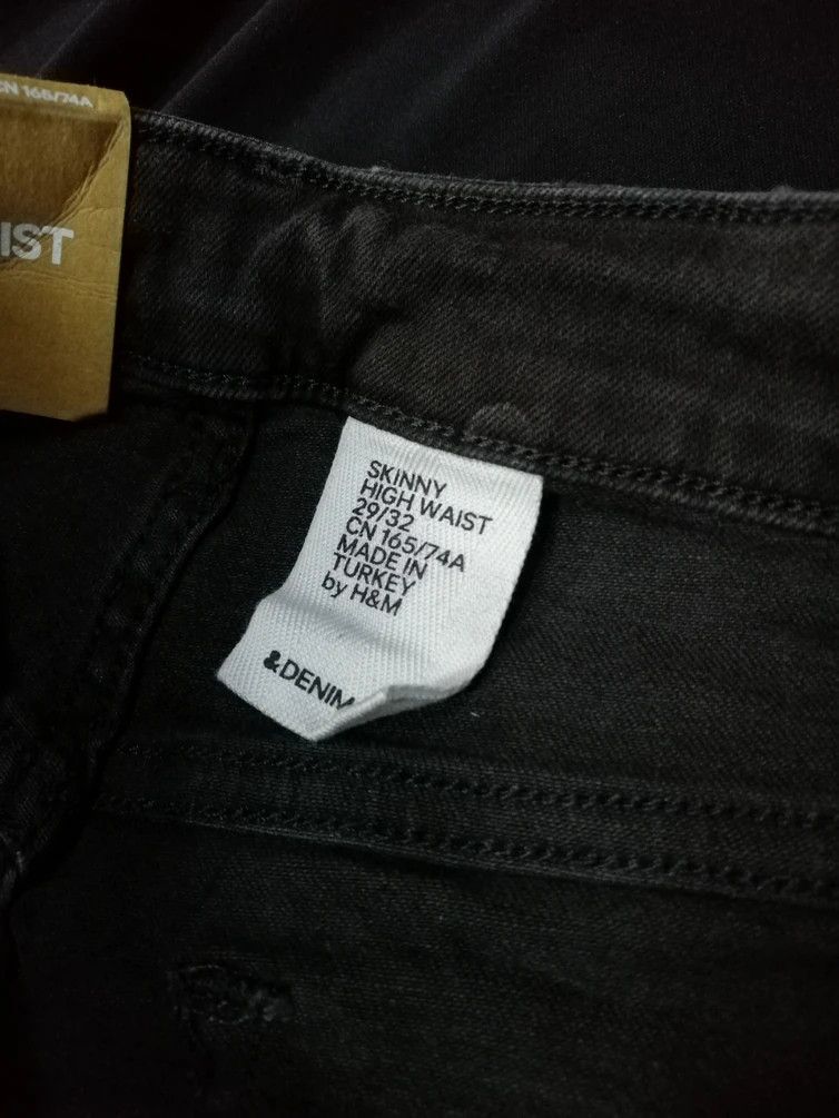 Japanese Brand Super Black Distressed Denim Over Skinny Size US 28 / EU 44 - 5 Thumbnail