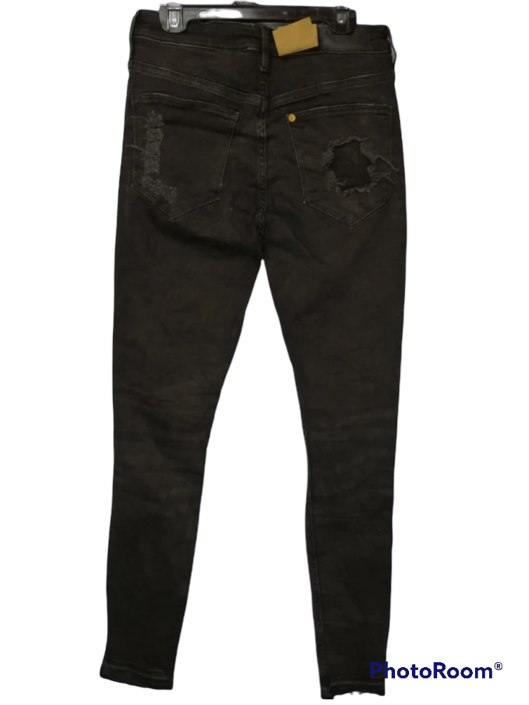 Japanese Brand Super Black Distressed Denim Over Skinny Size US 28 / EU 44 - 3 Thumbnail