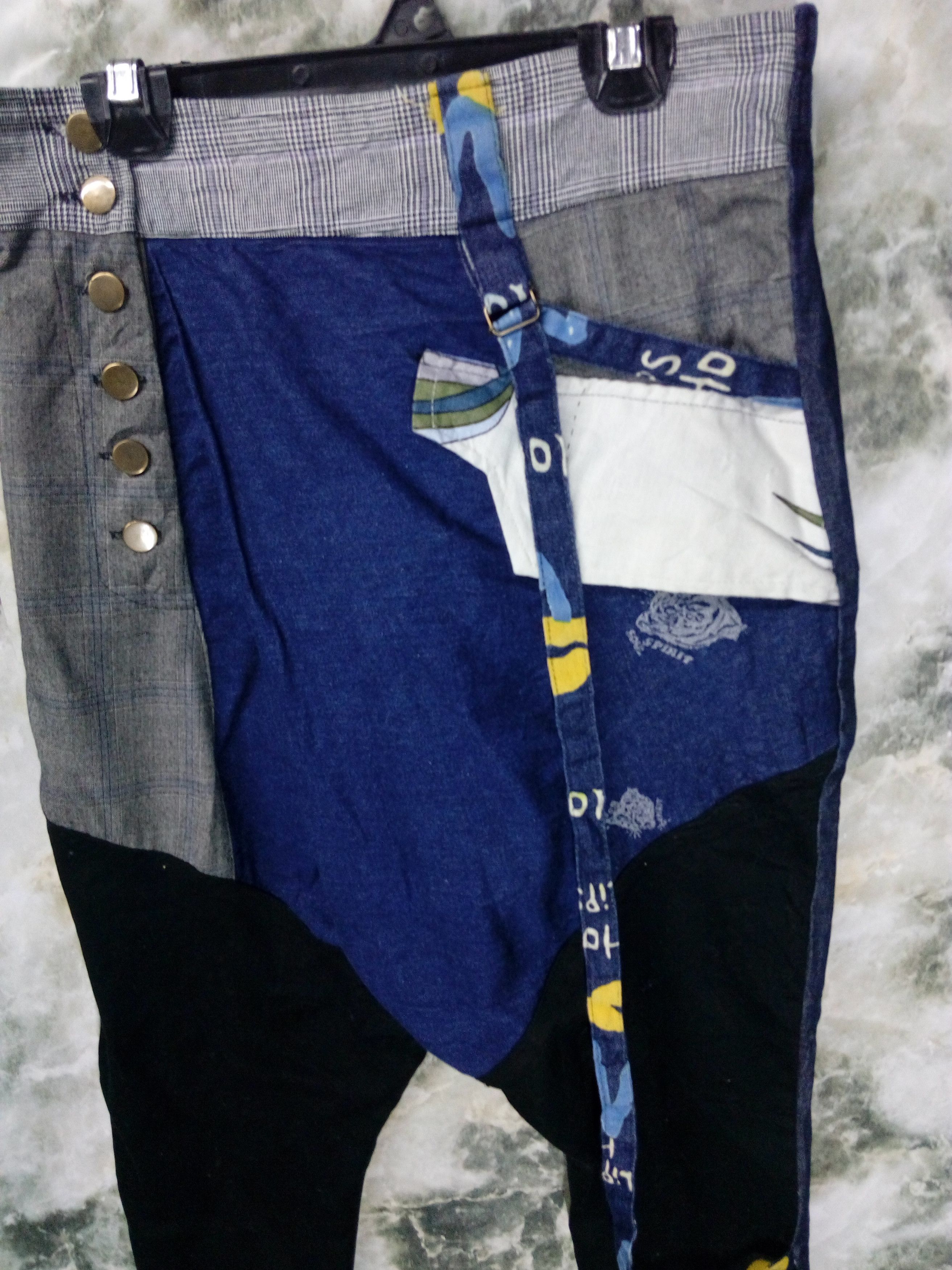 Japanese Brand Rare Hybrids Patches Casual Pant Size US 33 - 2 Thumbnail