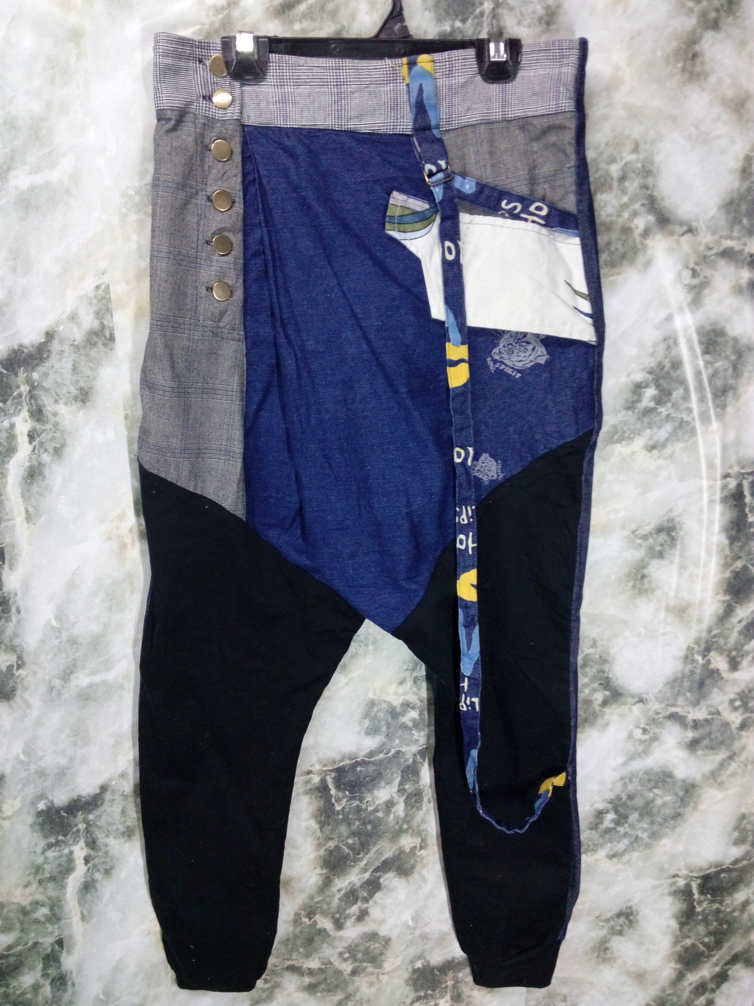 Japanese Brand Rare Hybrids Patches Casual Pant Size US 33 - 1 Thumbnail