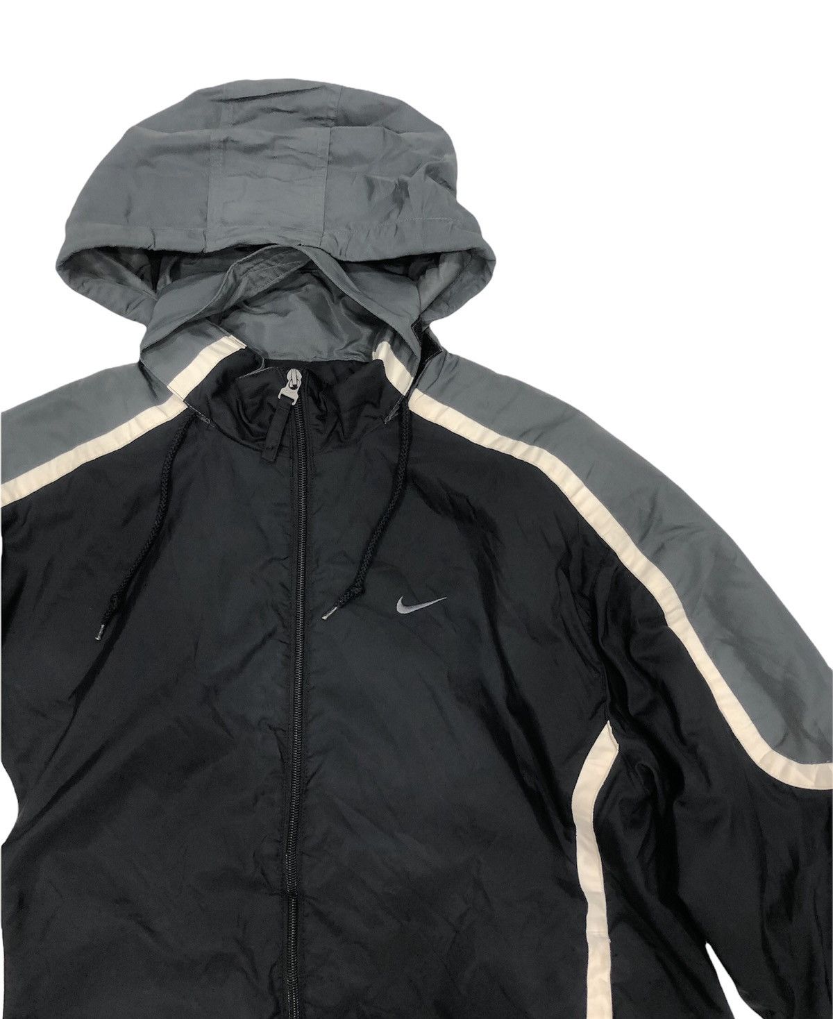 Nike × Vintage Vintage 90’s NIKE Light Puffer Packable Hoodie Jacket Size US M / EU 48-50 / 2 - 5 Thumbnail