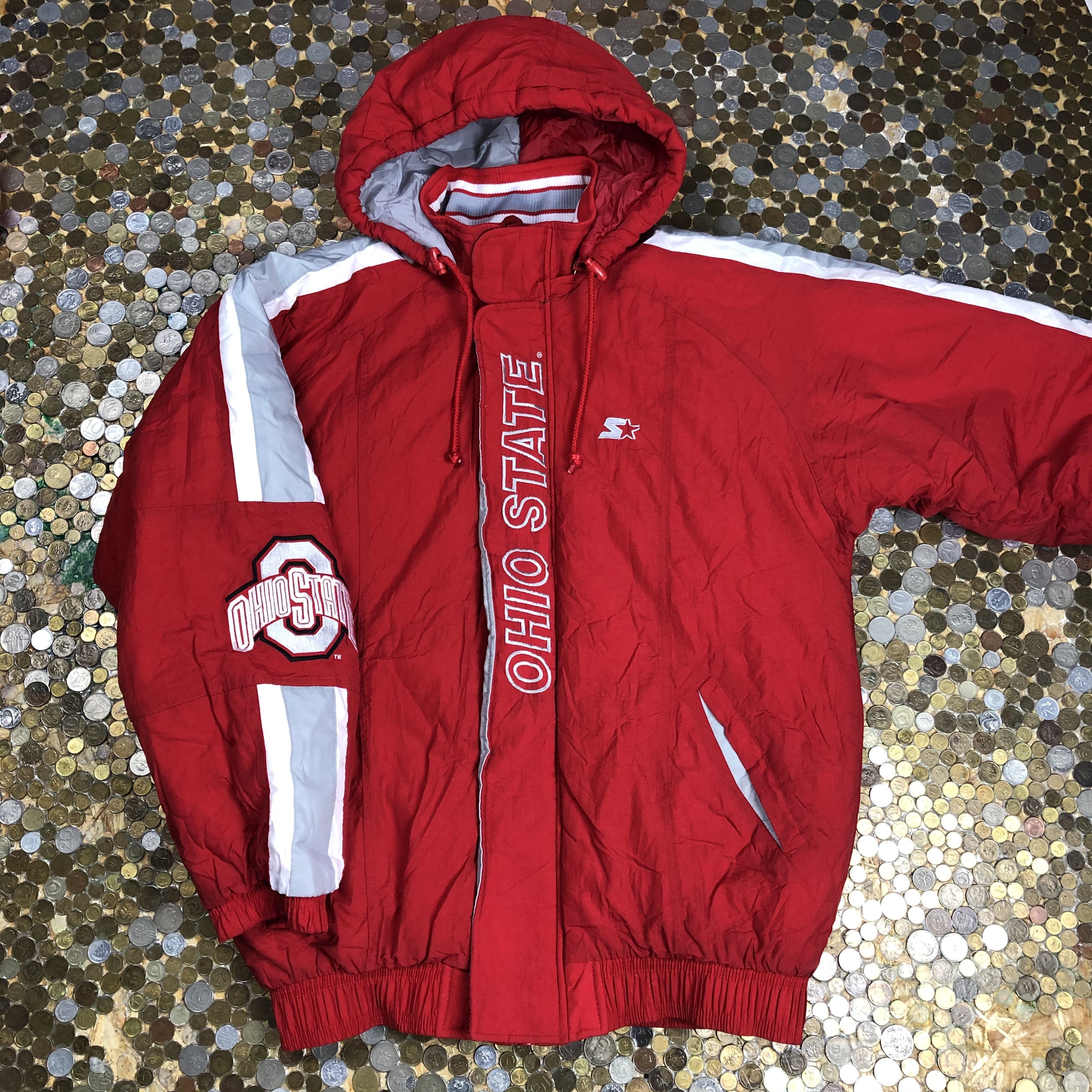 Starter × Vintage Starter Puffer Bomber jacket Ohio State University Buckeyes Size US L / EU 52-54 / 3 - 1 Thumbnail