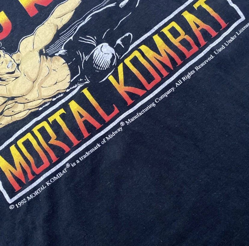 Vintage Liu Kang Mortal Kombat Shirt Size US XL / EU 56 / 4 - 3 Thumbnail
