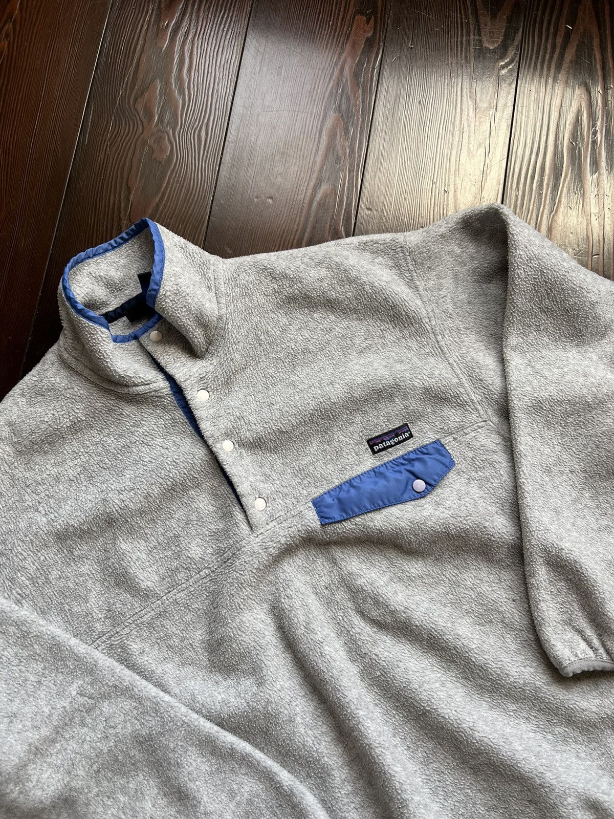 Patagonia Patagonia gray fleece snap-t pullover jacket Size US M / EU 48-50 / 2 - 3 Thumbnail