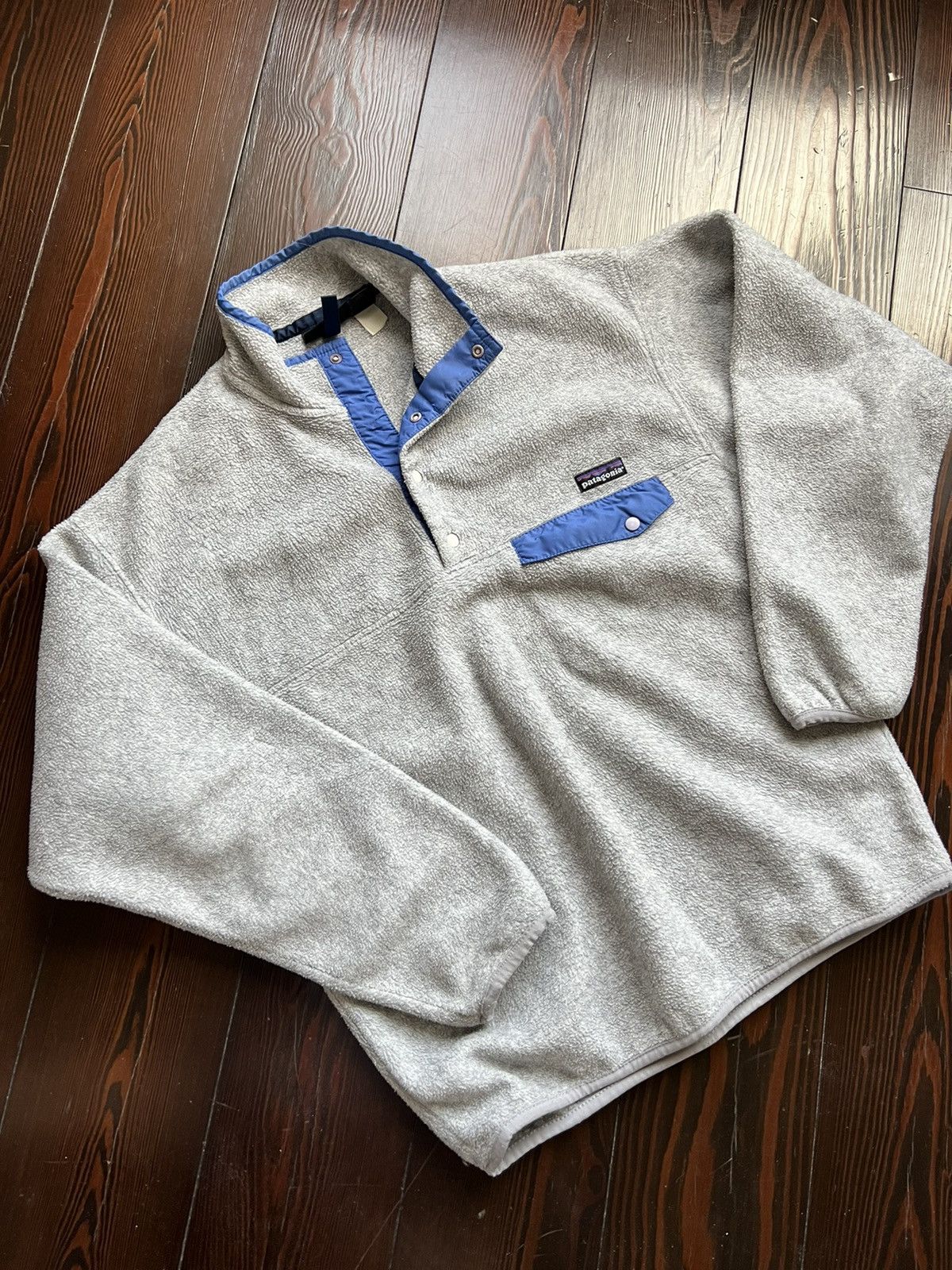 Patagonia Patagonia gray fleece snap-t pullover jacket Size US M / EU 48-50 / 2 - 6 Thumbnail