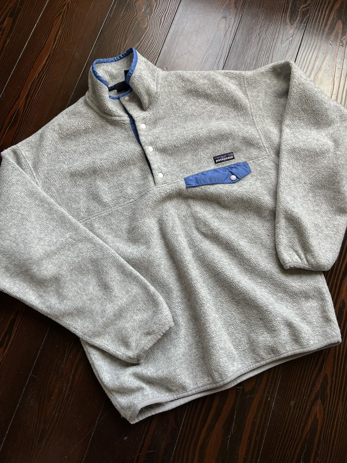Patagonia Patagonia gray fleece snap-t pullover jacket Size US M / EU 48-50 / 2 - 2 Thumbnail
