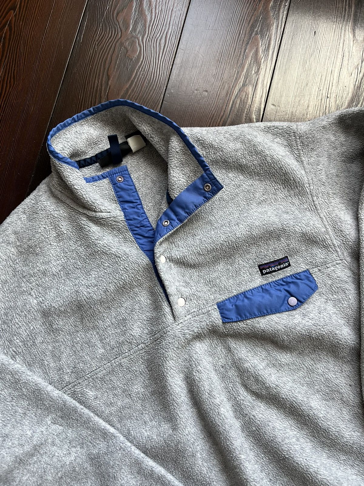 Patagonia Patagonia gray fleece snap-t pullover jacket Size US M / EU 48-50 / 2 - 4 Thumbnail