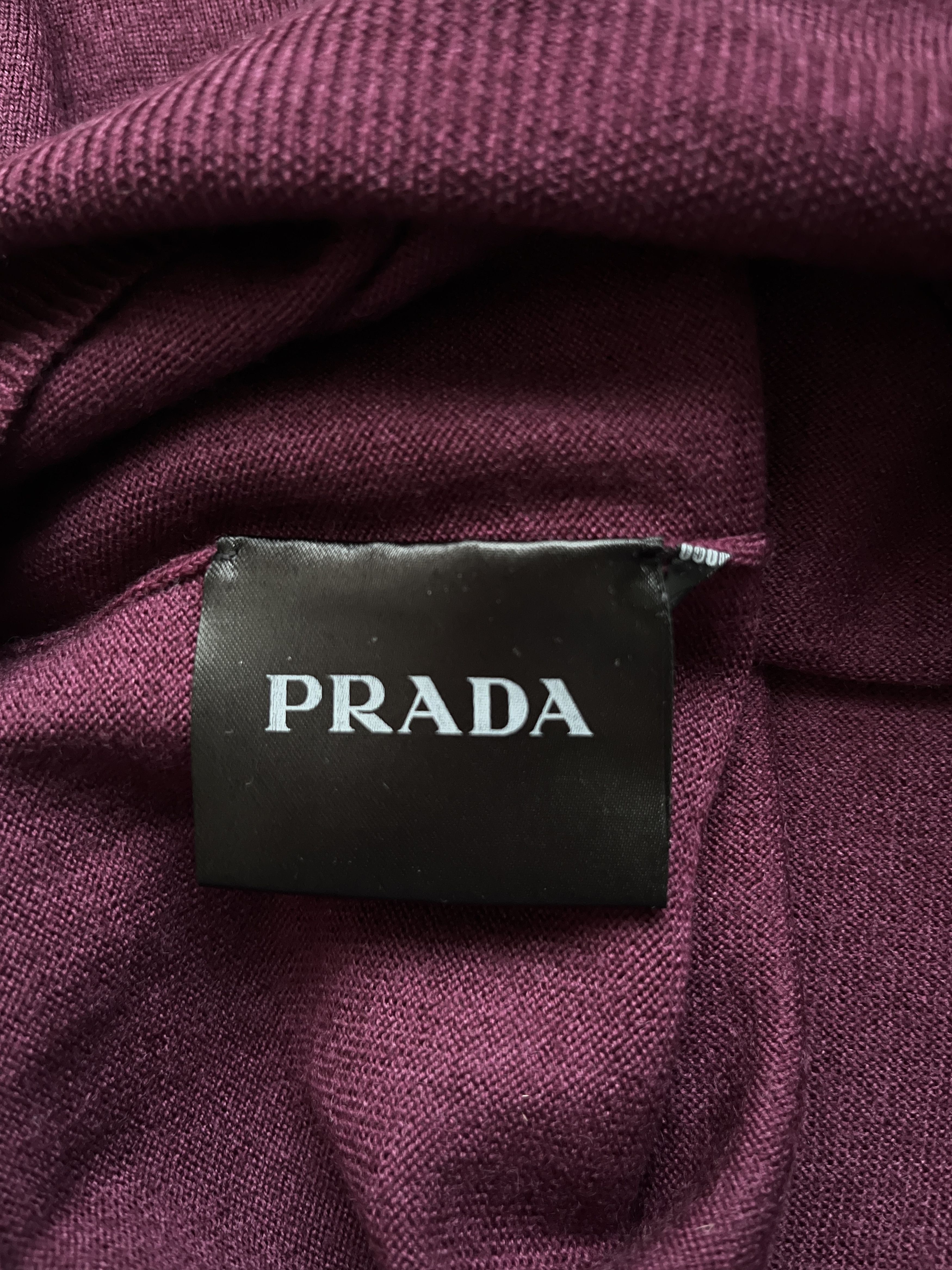 Prada ⚡️QUICK SALE⚡️2015 Prada Purple Knit Round-Neck Sweater Size S / US 4 / IT 40 - 4 Thumbnail