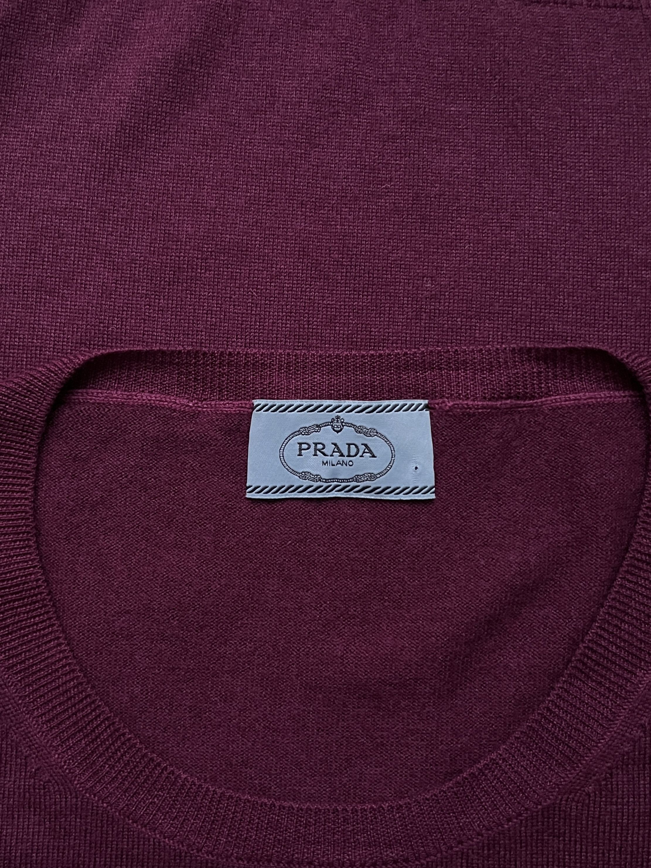 Prada ⚡️QUICK SALE⚡️2015 Prada Purple Knit Round-Neck Sweater Size S / US 4 / IT 40 - 3 Thumbnail