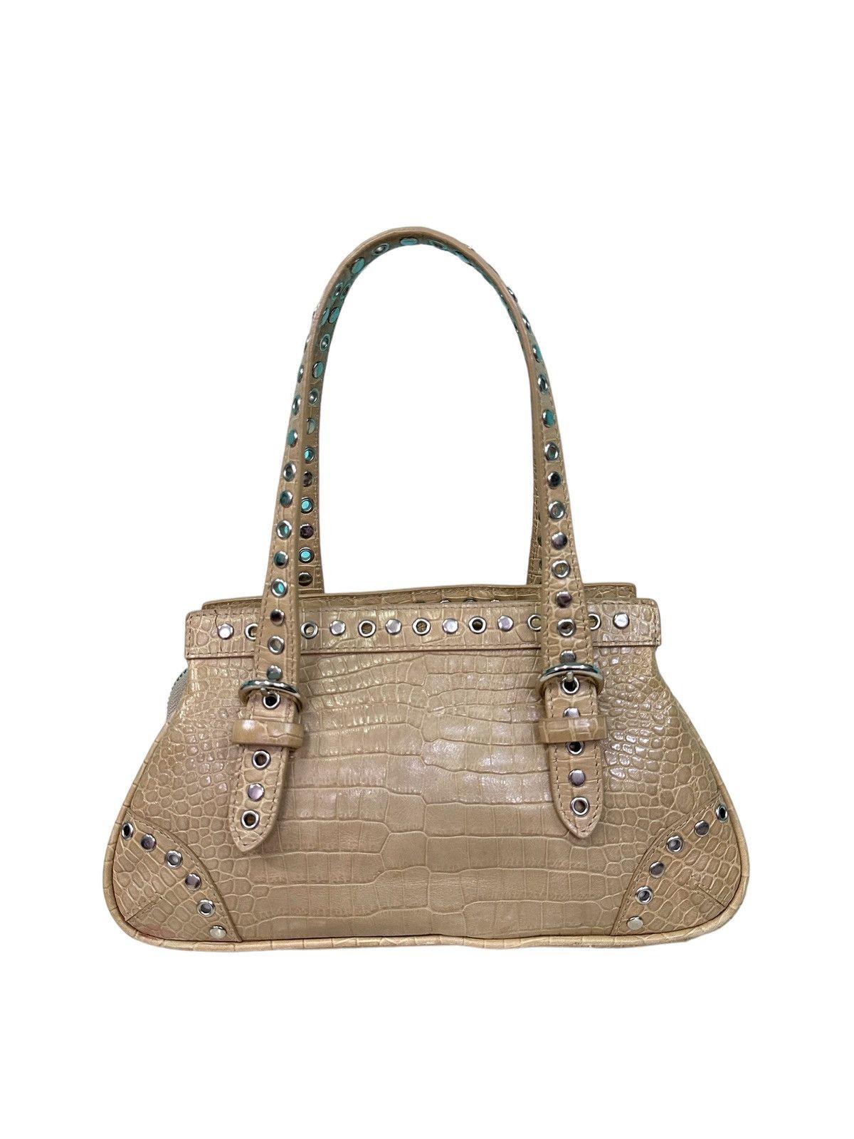 Other DESMO LEATHER EMBOSSED CROCDILE STUD HANDBAG Size ONE SIZE - 3 Thumbnail