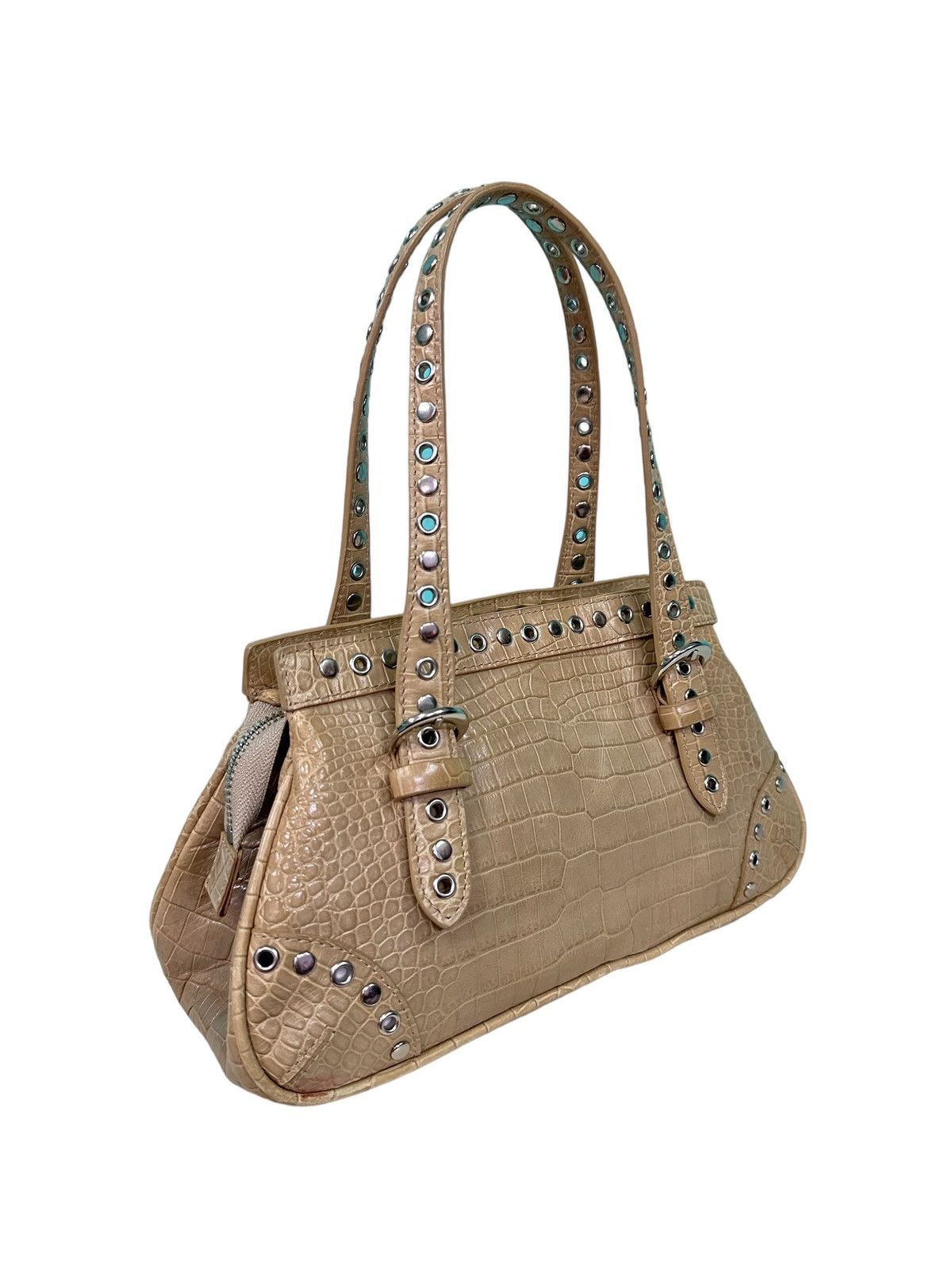 Other DESMO LEATHER EMBOSSED CROCDILE STUD HANDBAG Size ONE SIZE - 2 Thumbnail