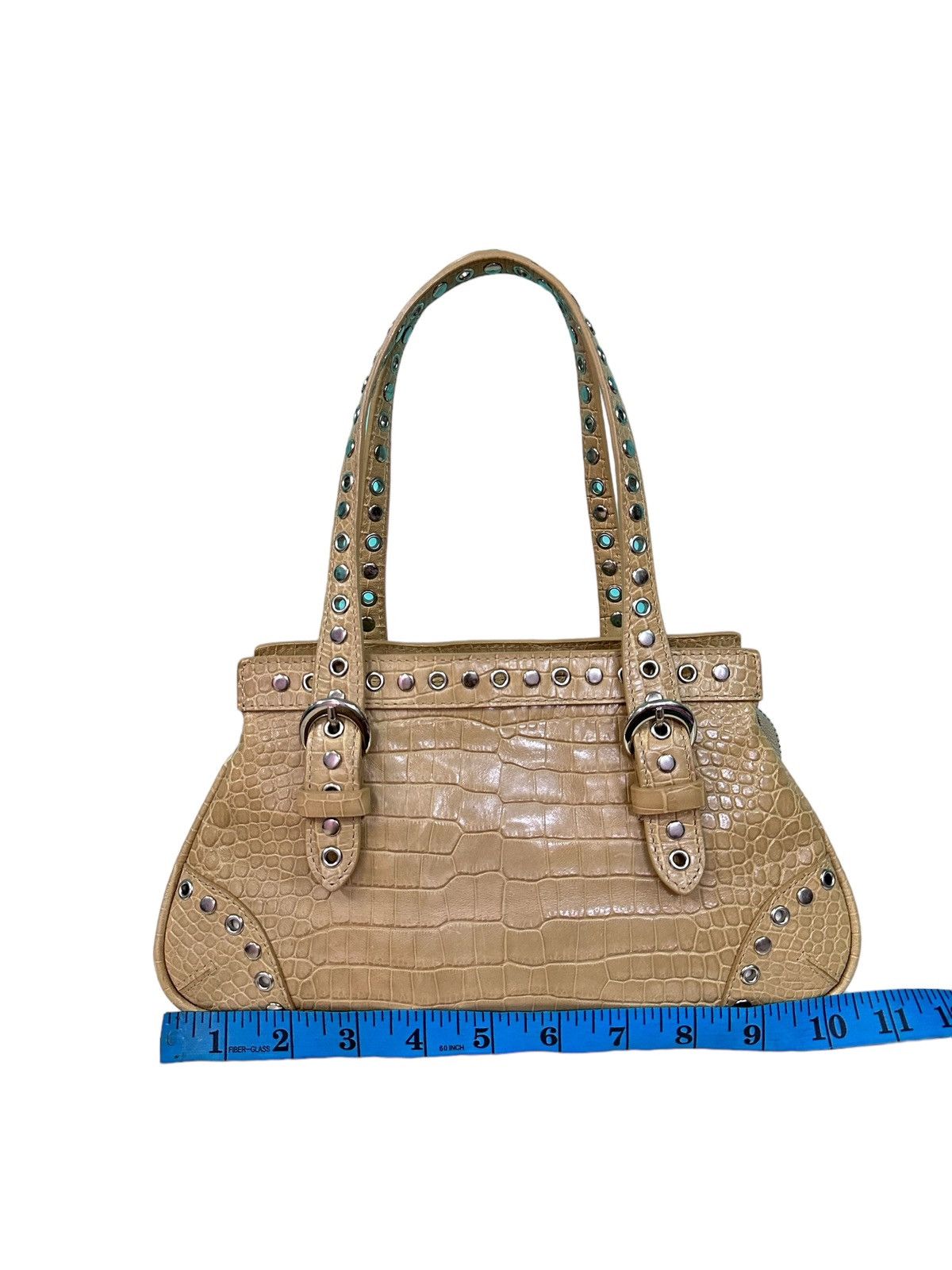 Other DESMO LEATHER EMBOSSED CROCDILE STUD HANDBAG Size ONE SIZE - 11 Thumbnail