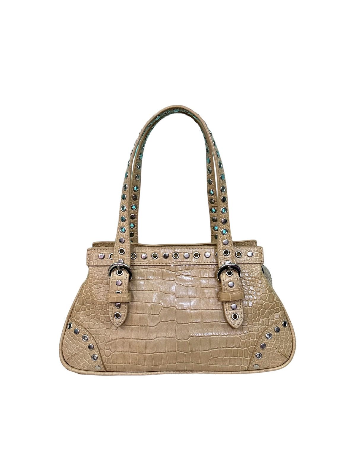 Other DESMO LEATHER EMBOSSED CROCDILE STUD HANDBAG Size ONE SIZE - 1 Thumbnail