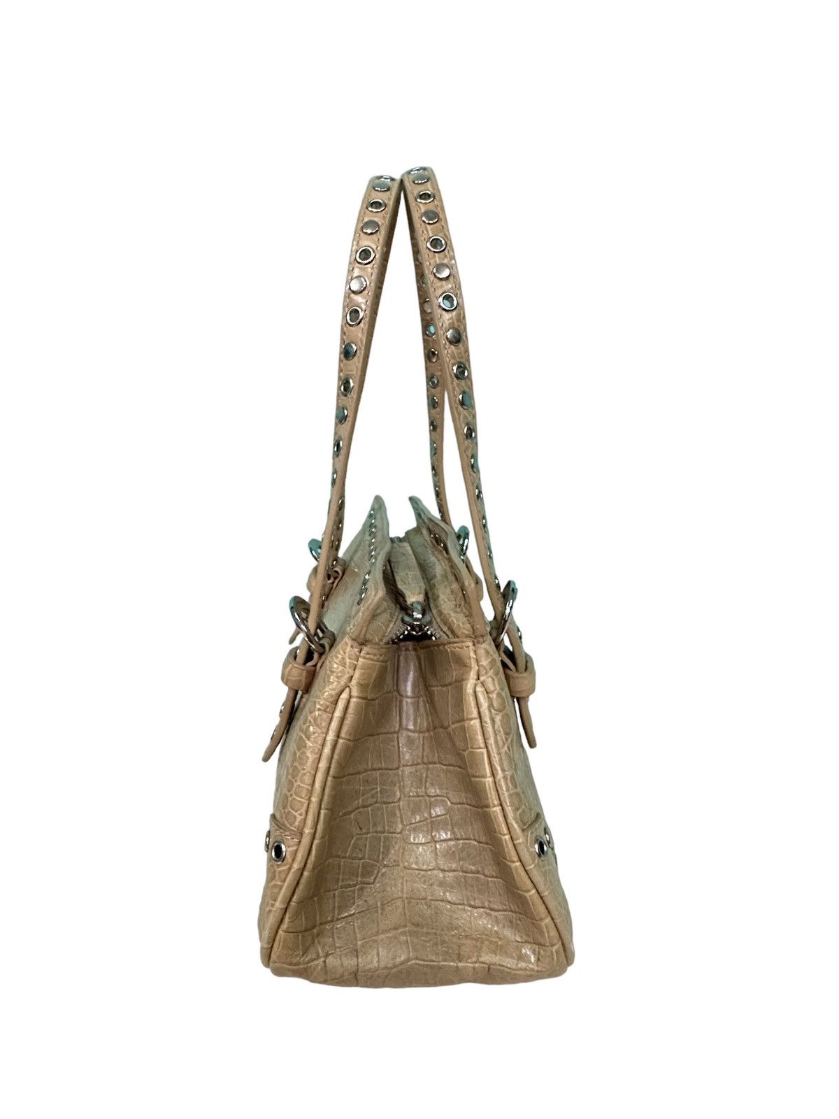 Other DESMO LEATHER EMBOSSED CROCDILE STUD HANDBAG Size ONE SIZE - 4 Thumbnail