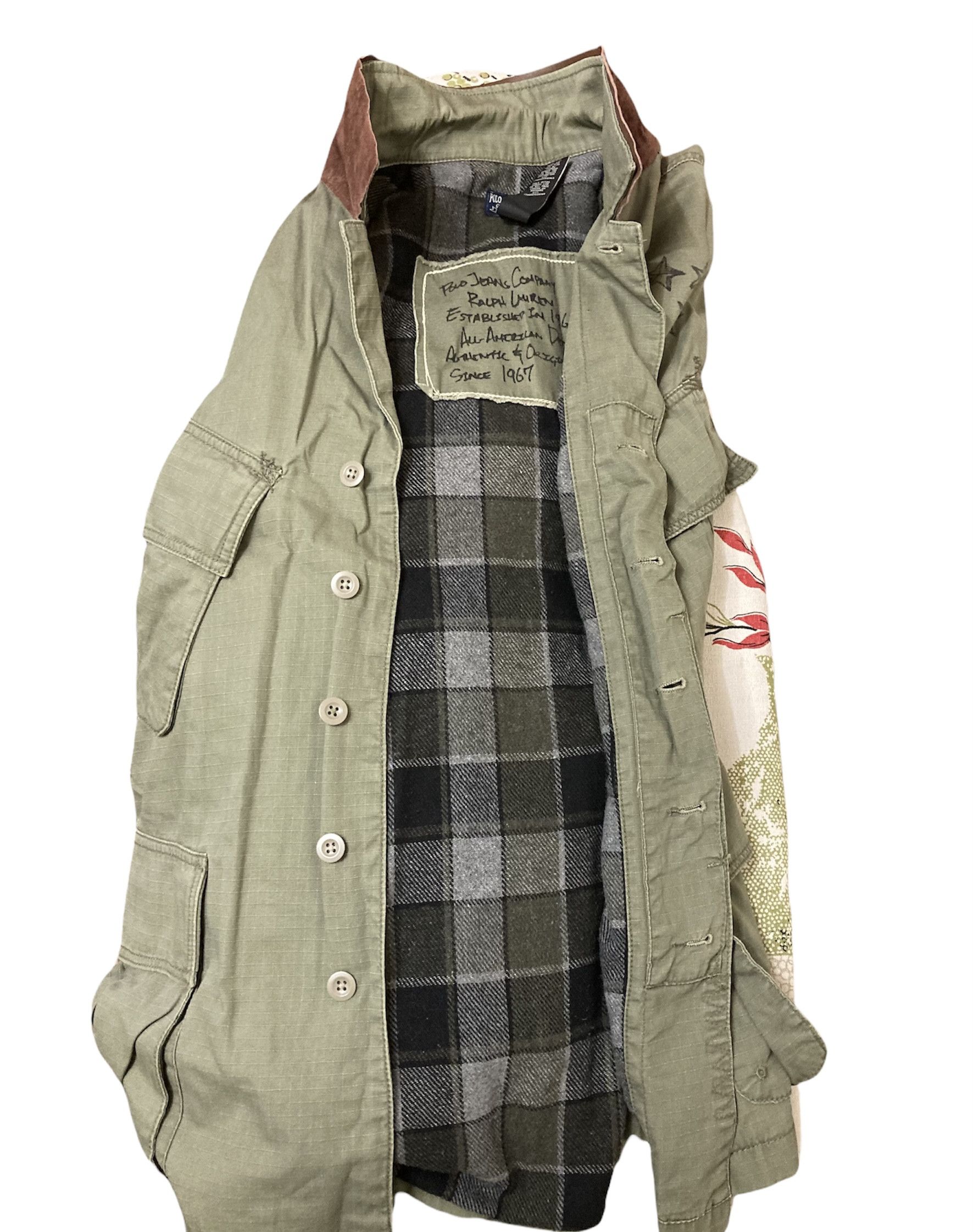 Polo Ralph Lauren × Vintage Rare Vintage Polo RL Military Combat Jacket Size US L / EU 52-54 / 3 - 3 Thumbnail