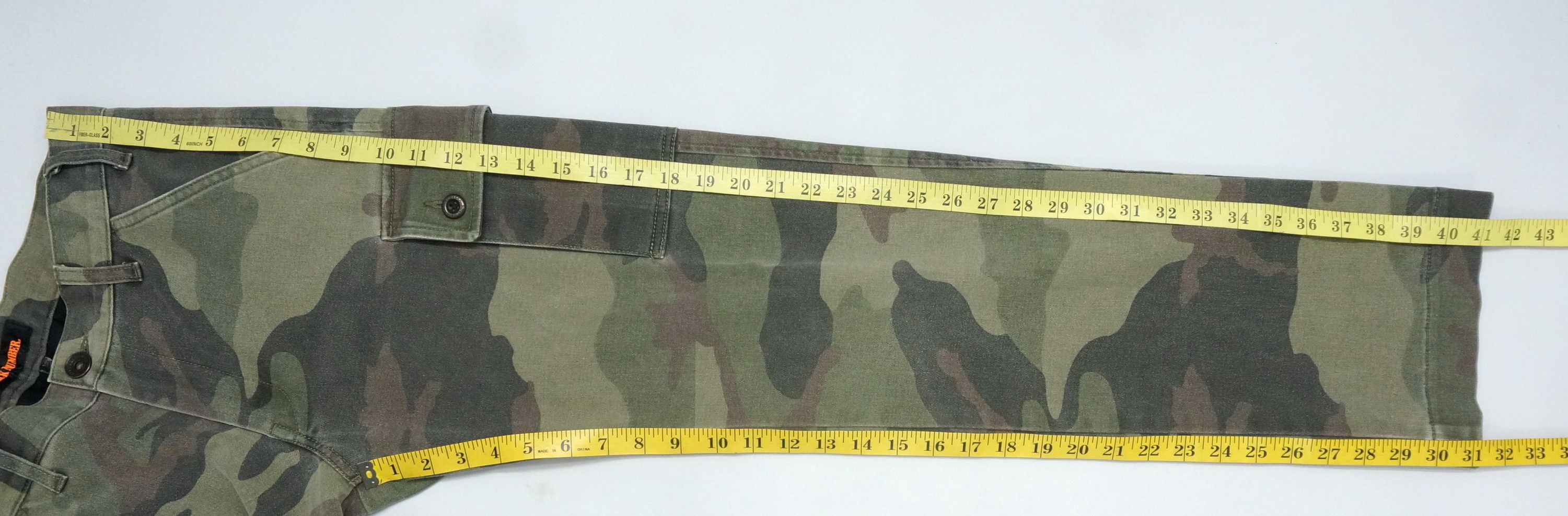 Japanese Brand Vtg Japan BACK NUMBER Dusty Faded Camo Insulated Slim Cargo Size US 29 - 13 Thumbnail