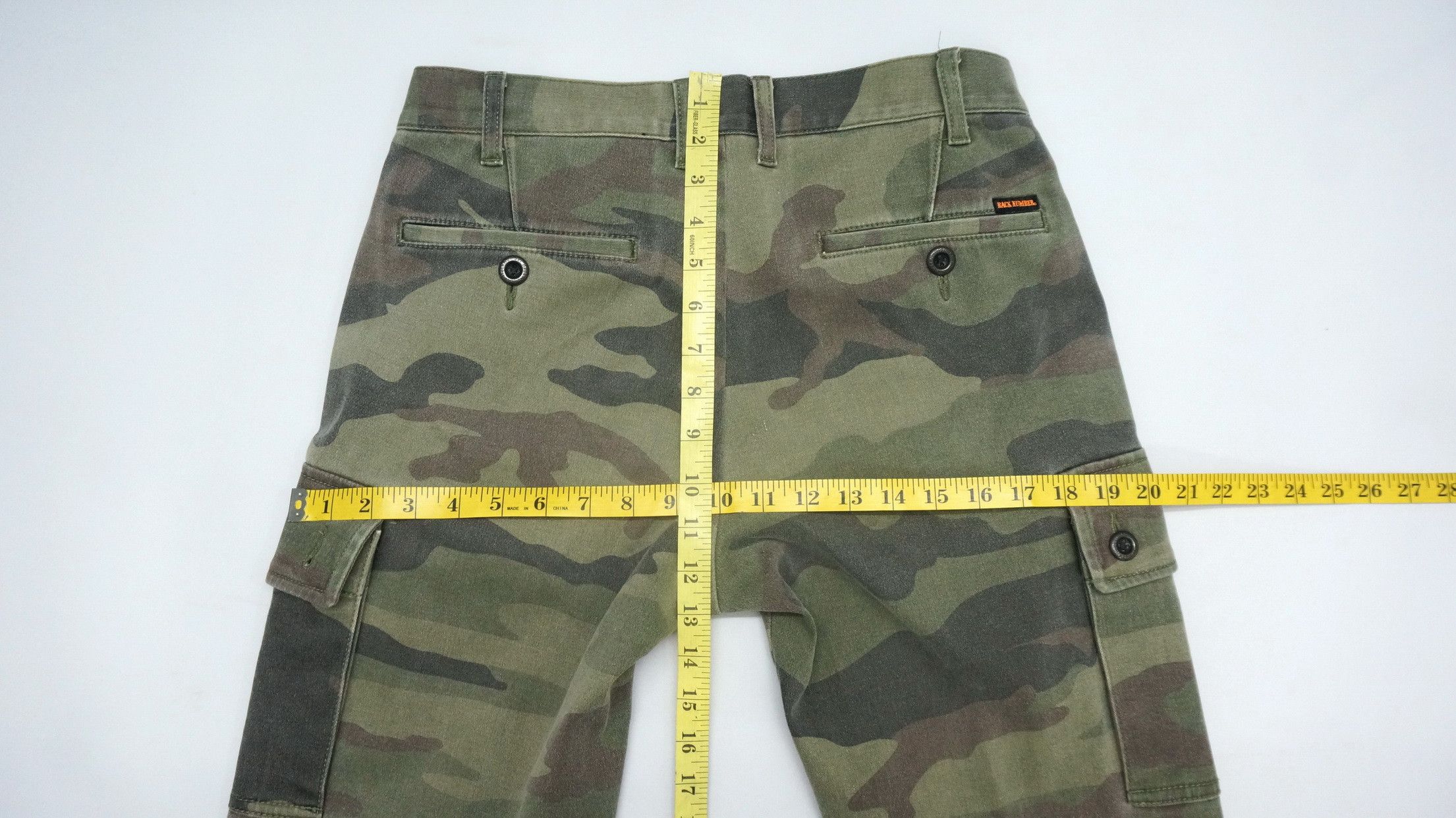 Japanese Brand Vtg Japan BACK NUMBER Dusty Faded Camo Insulated Slim Cargo Size US 29 - 15 Thumbnail