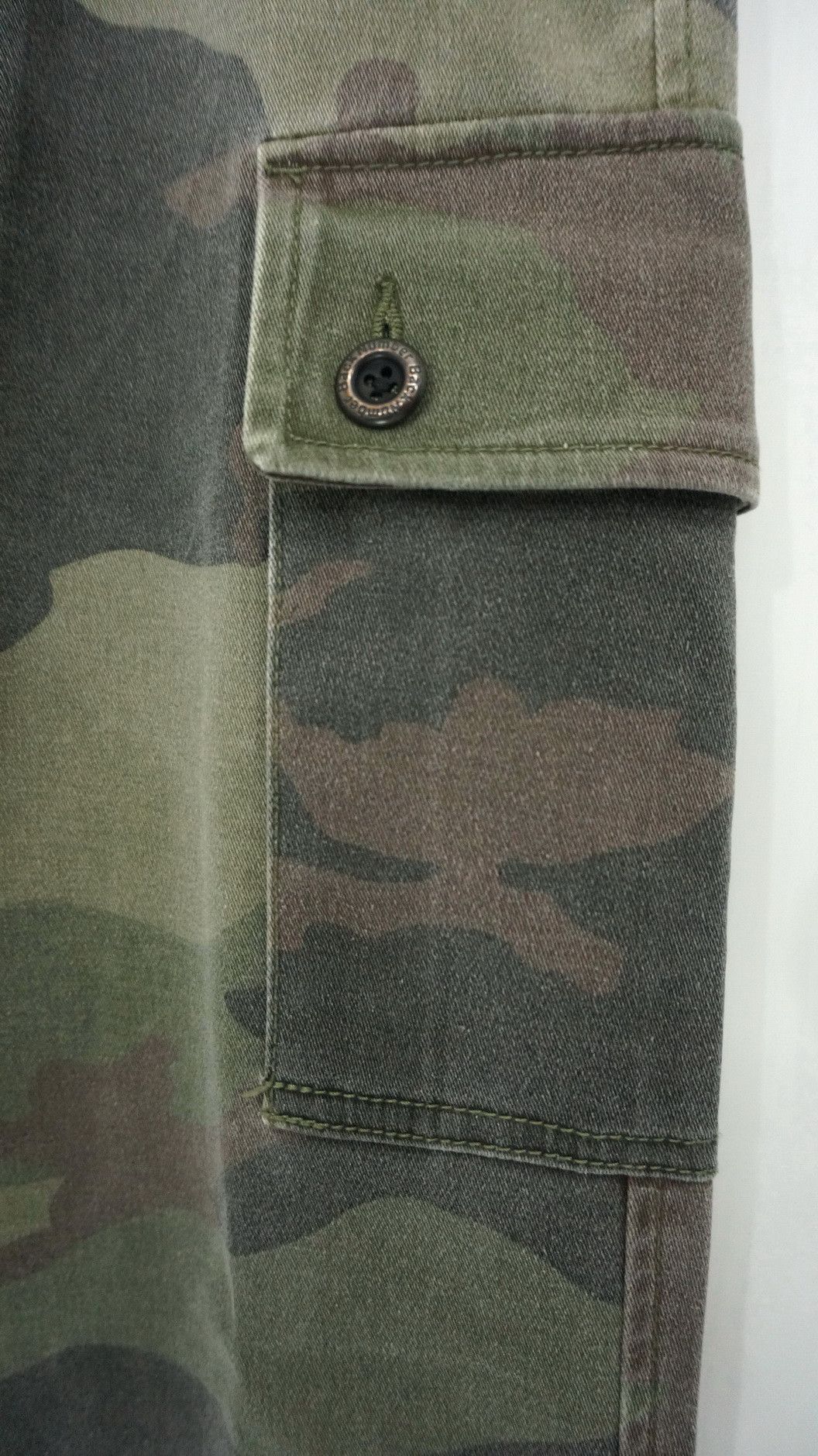 Japanese Brand Vtg Japan BACK NUMBER Dusty Faded Camo Insulated Slim Cargo Size US 29 - 7 Thumbnail