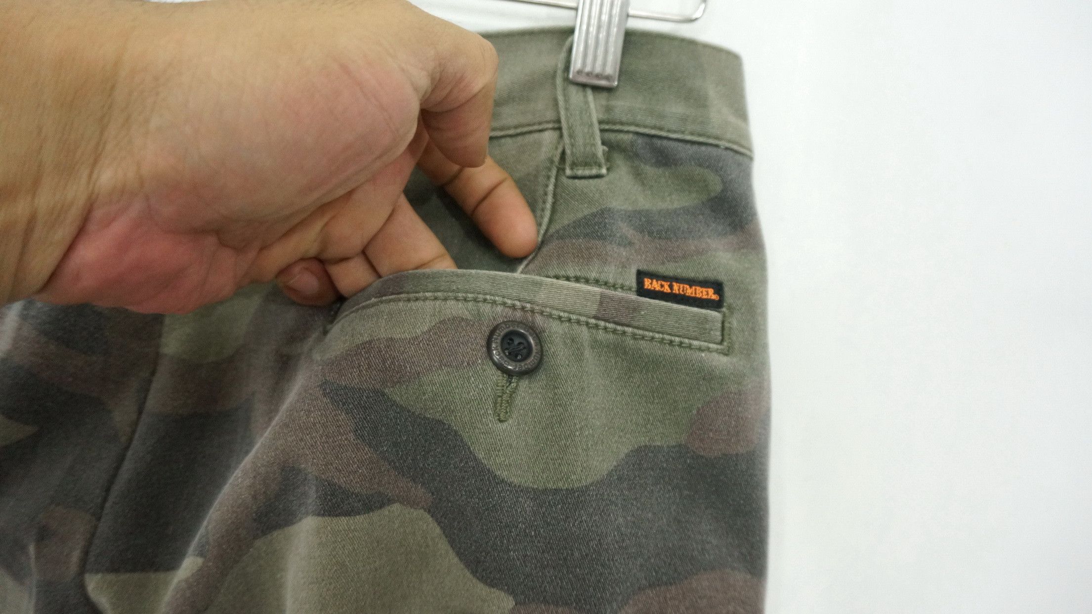 Japanese Brand Vtg Japan BACK NUMBER Dusty Faded Camo Insulated Slim Cargo Size US 29 - 8 Thumbnail