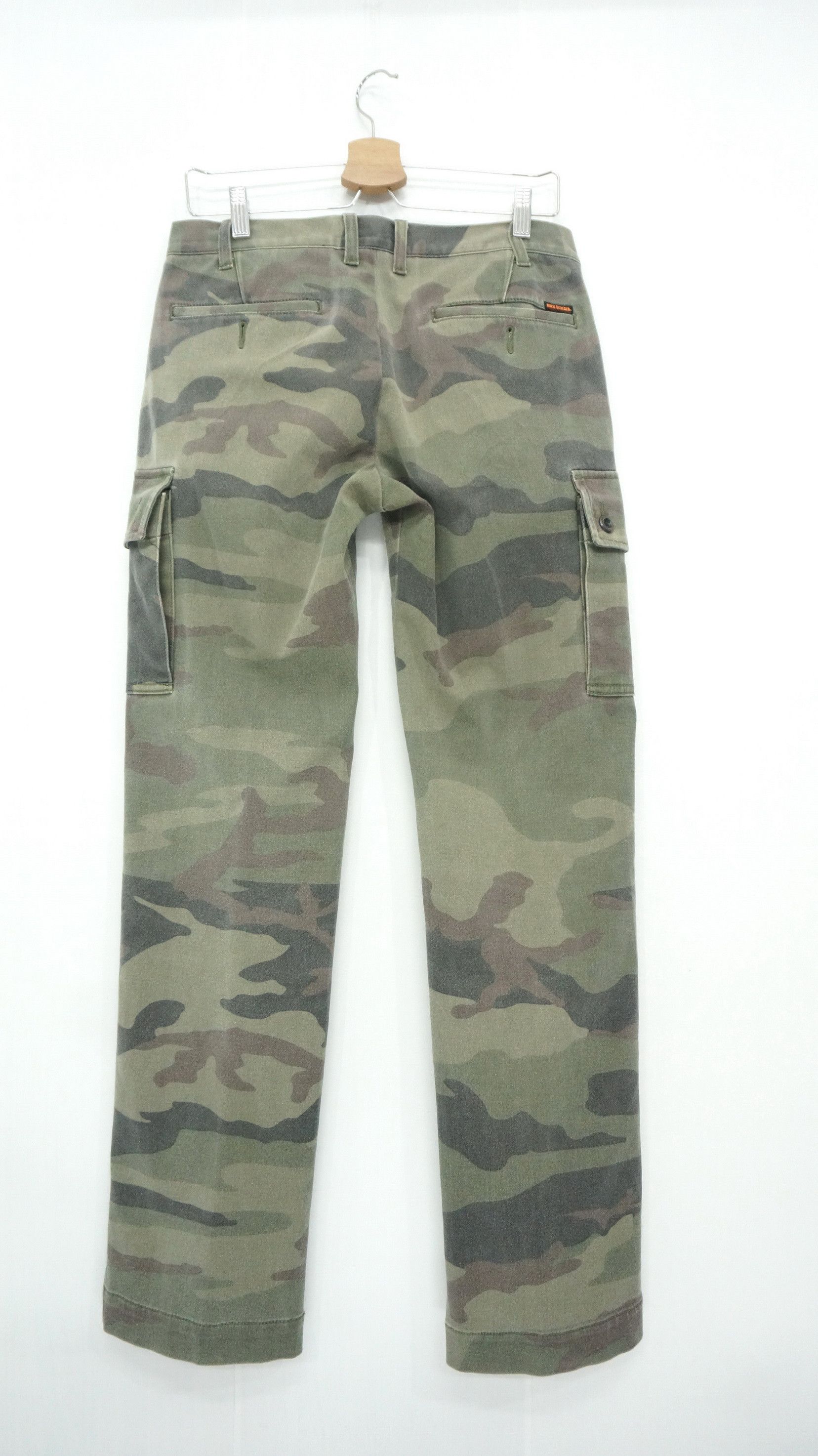 Japanese Brand Vtg Japan BACK NUMBER Dusty Faded Camo Insulated Slim Cargo Size US 29 - 2 Thumbnail