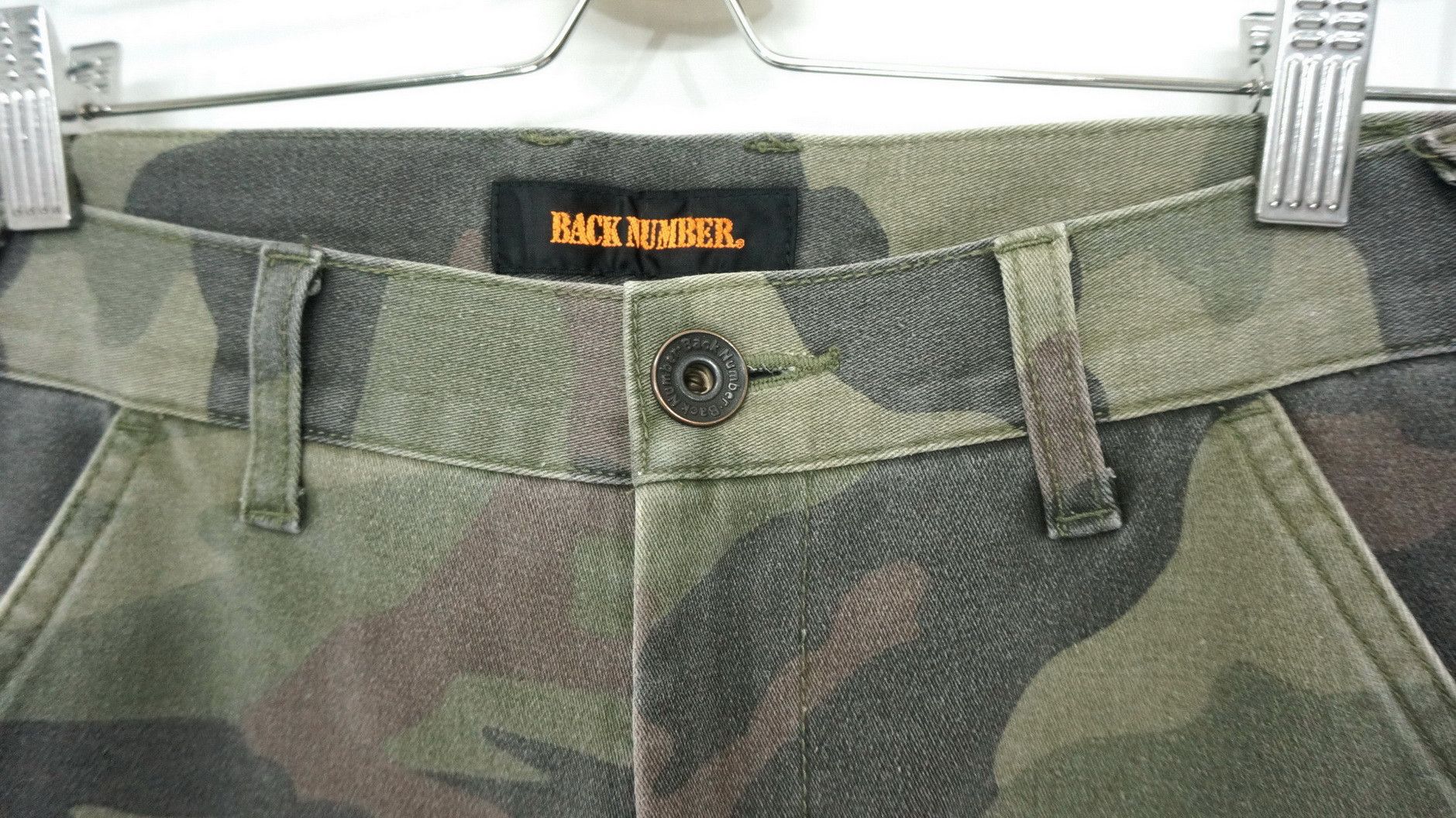 Japanese Brand Vtg Japan BACK NUMBER Dusty Faded Camo Insulated Slim Cargo Size US 29 - 3 Thumbnail
