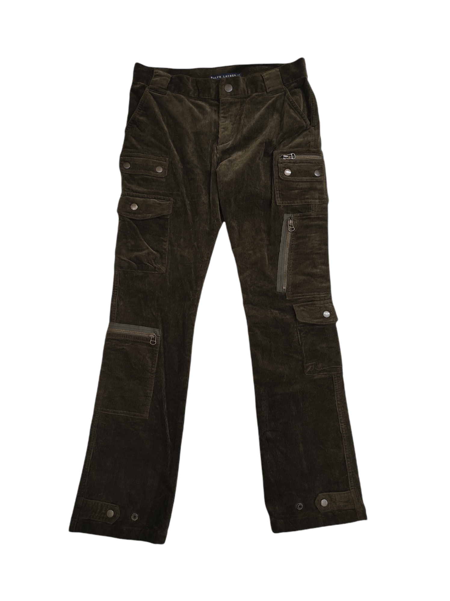 Ralph Lauren Purple Label Tactical Parachute multi pocket Velour jeans Size 30" / US 8 / IT 44 - 1 Thumbnail