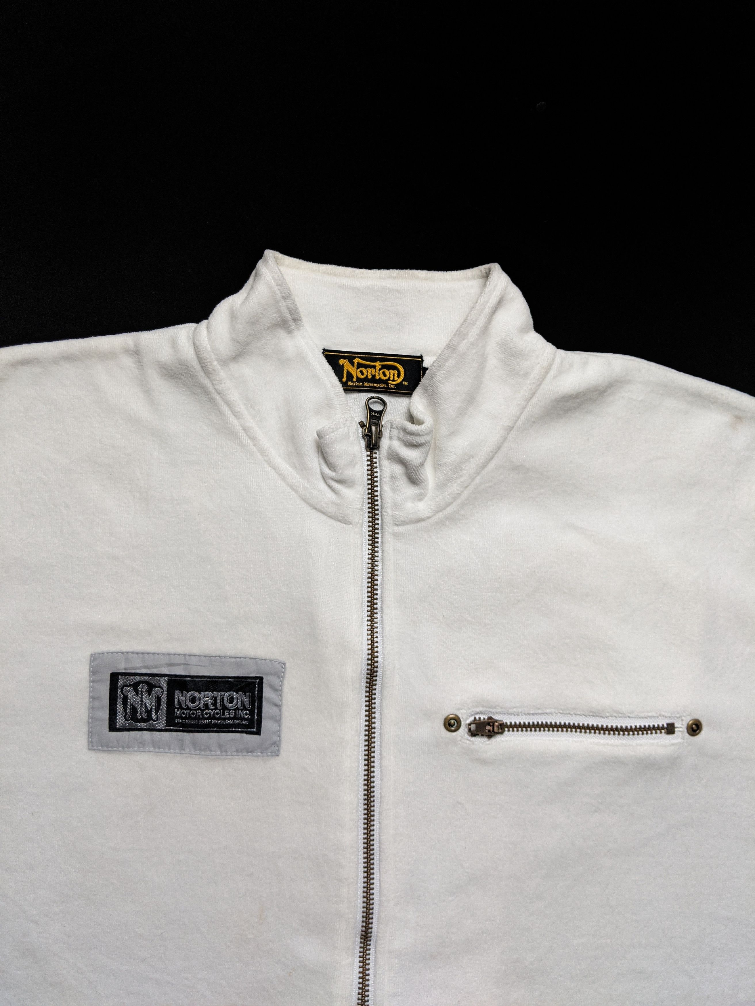 Norton × Vintage Vintage Norton Motorcycle Zipper Shirt Size US L / EU 52-54 / 3 - 3 Thumbnail