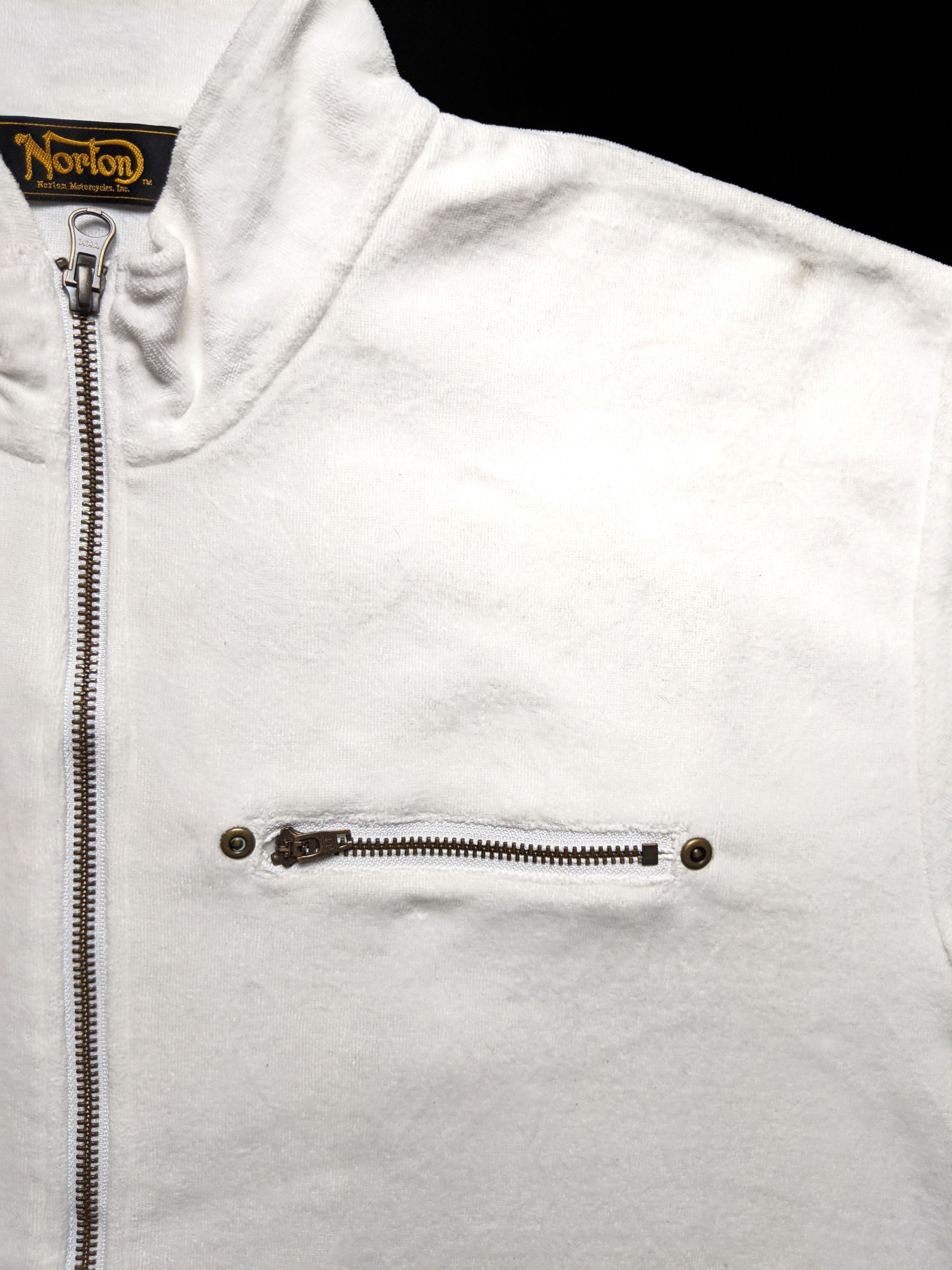 Norton × Vintage Vintage Norton Motorcycle Zipper Shirt Size US L / EU 52-54 / 3 - 4 Thumbnail