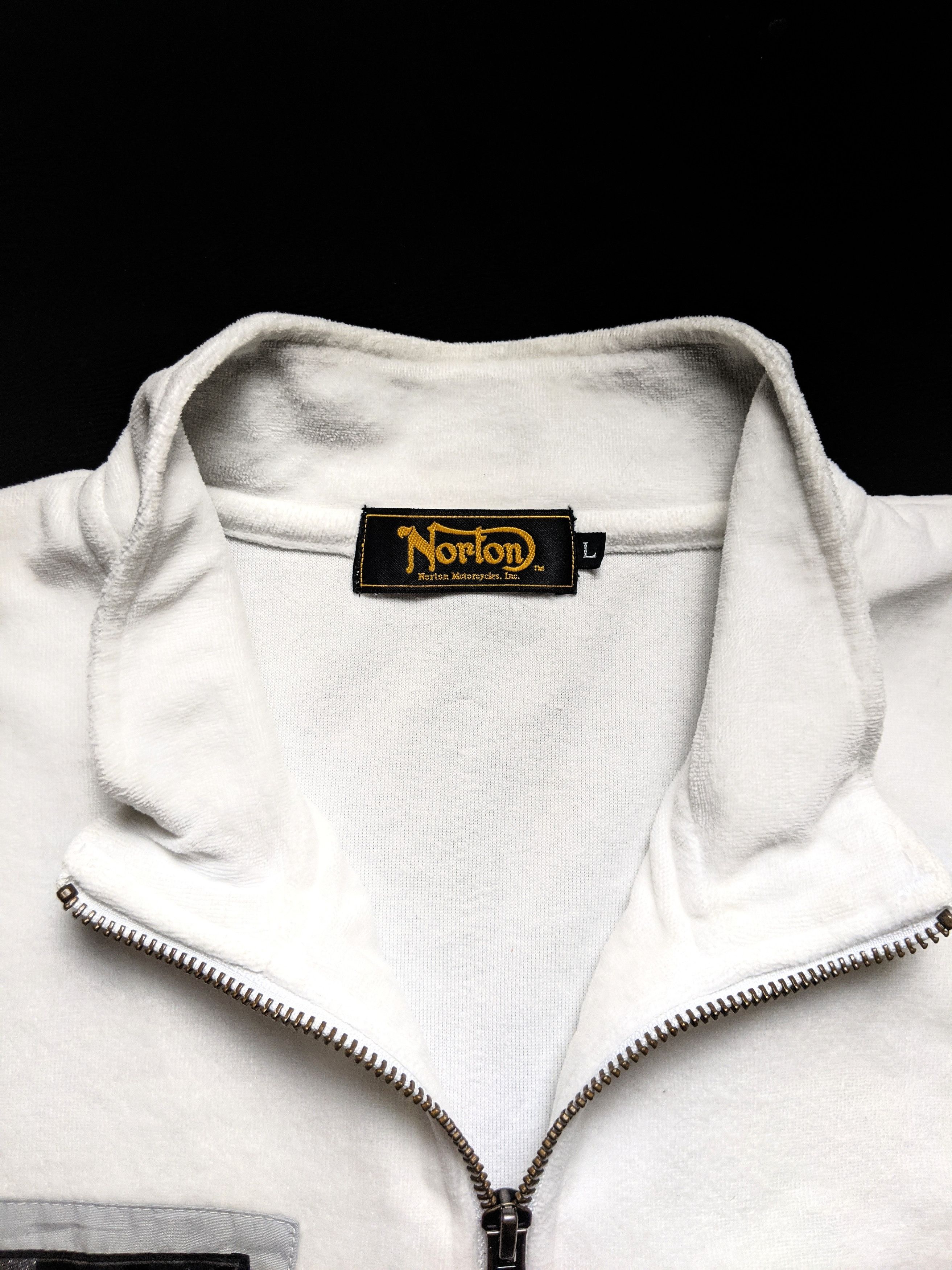 Norton × Vintage Vintage Norton Motorcycle Zipper Shirt Size US L / EU 52-54 / 3 - 5 Thumbnail
