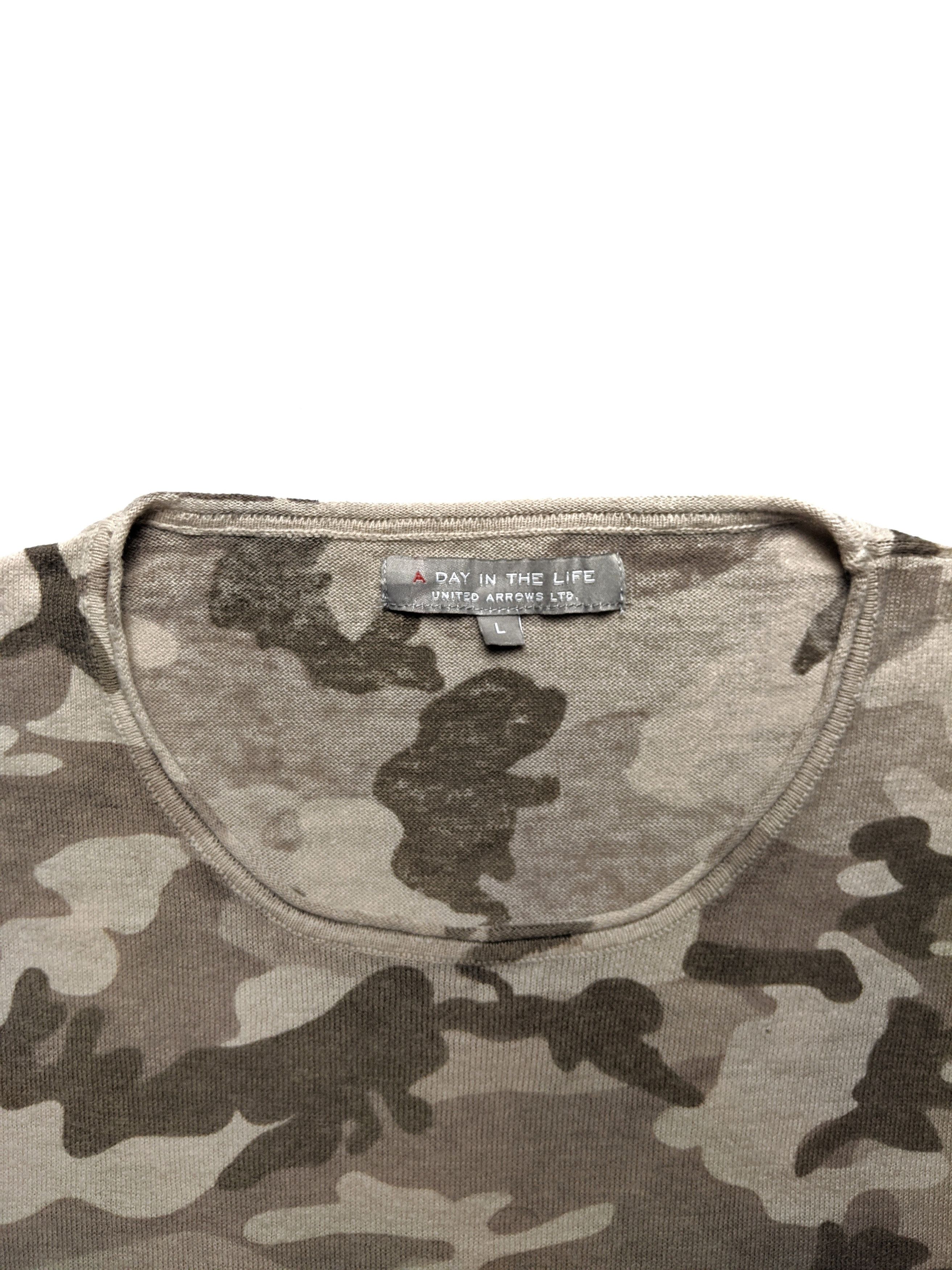 Japanese Brand × United Arrows United Arrows Ltd A Day In The Life Camo Short T Shirt Size US L / EU 52-54 / 3 - 3 Thumbnail