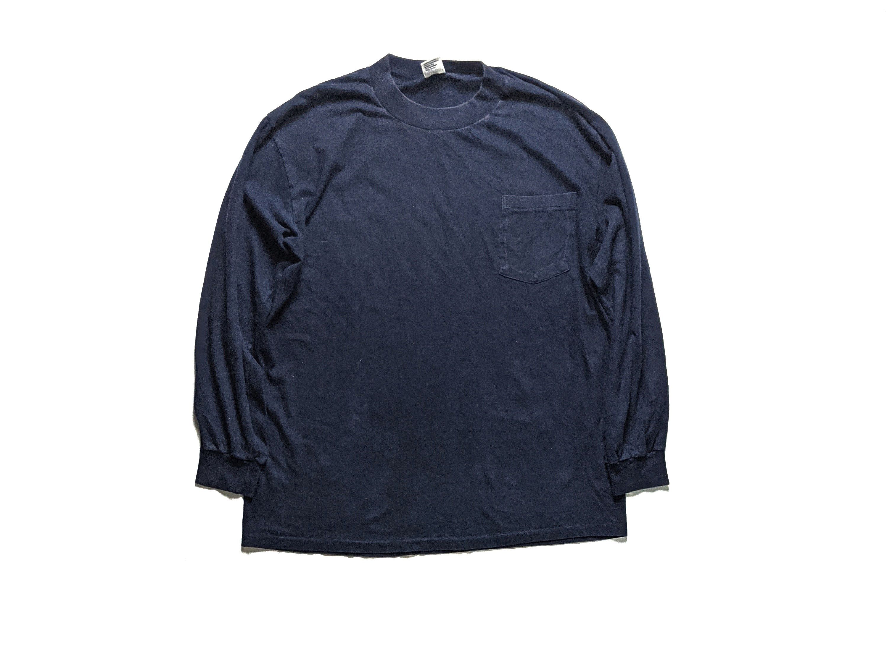 JCPenney × Vintage Vintage 80's Plain JC Penney Long Sleeve Pocket T Shirt Size US L / EU 52-54 / 3 - 1 Thumbnail