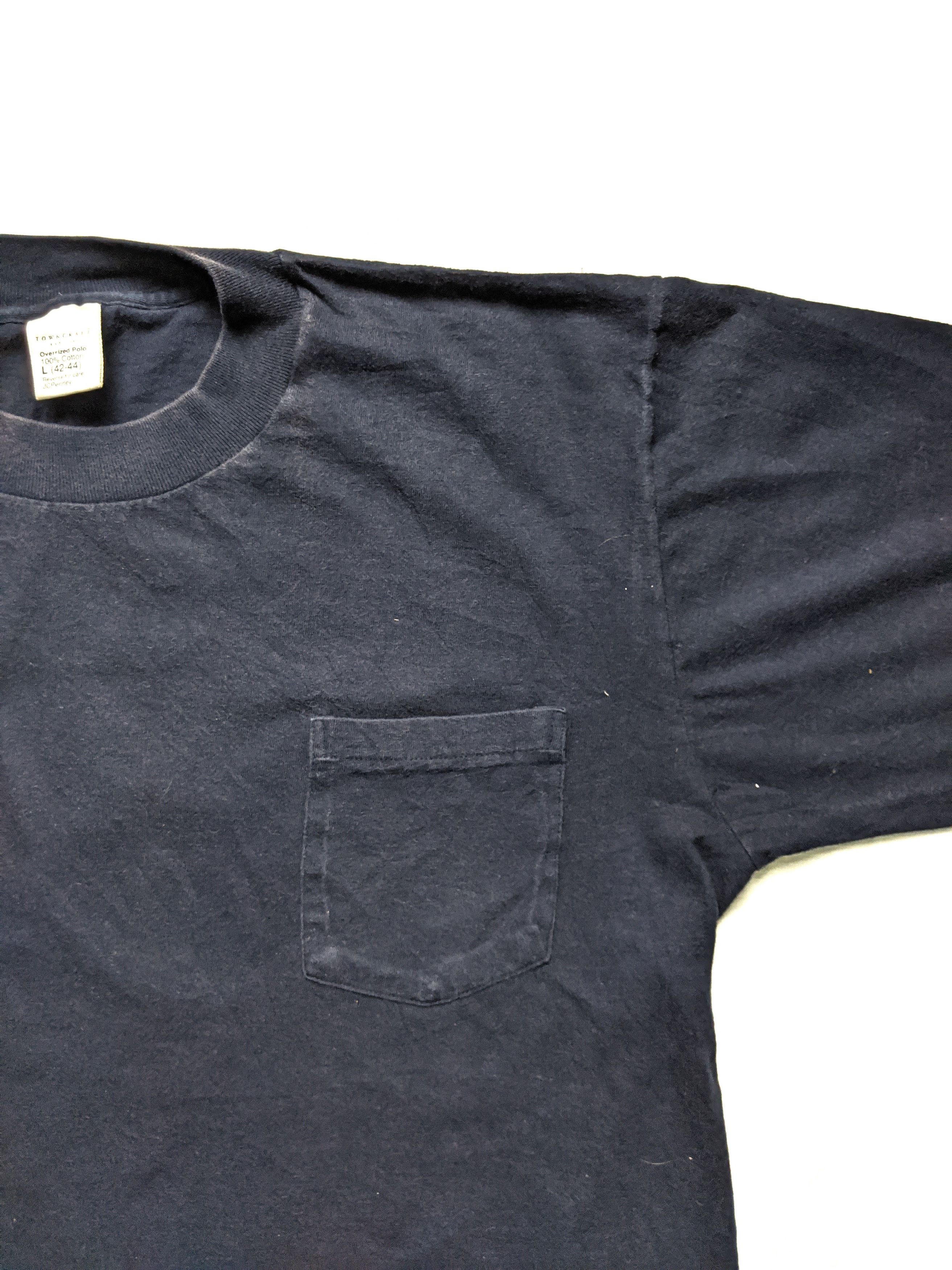 JCPenney × Vintage Vintage 80's Plain JC Penney Long Sleeve Pocket T Shirt Size US L / EU 52-54 / 3 - 3 Thumbnail