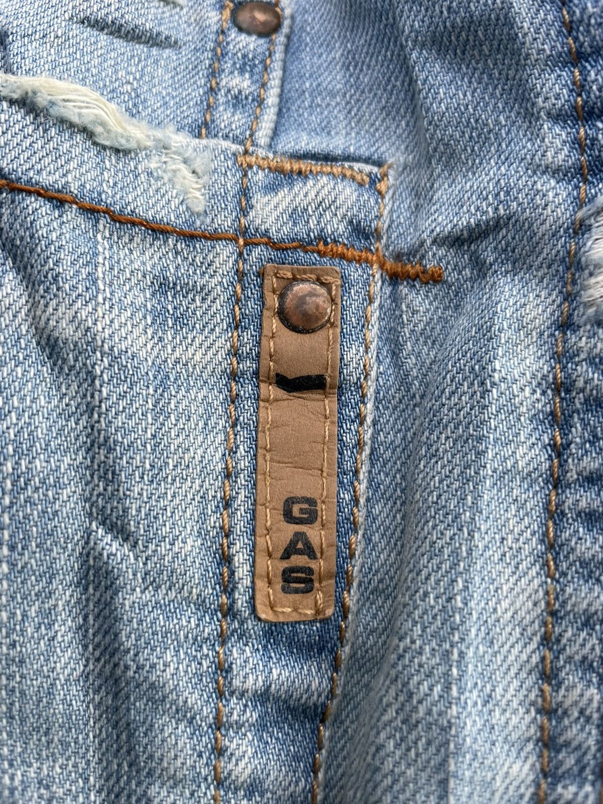GAS Gas Jeans Vintage Aging Faded Wash Denim Size US 36 / EU 52 - 11 Thumbnail