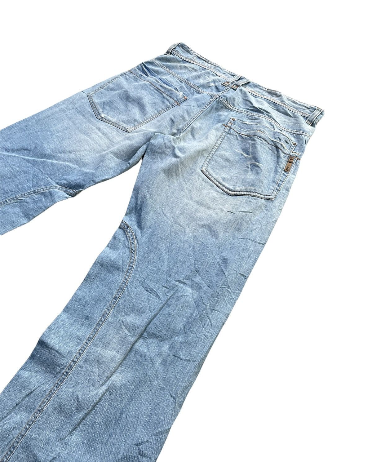 GAS Gas Jeans Vintage Aging Faded Wash Denim Size US 36 / EU 52 - 8 Thumbnail