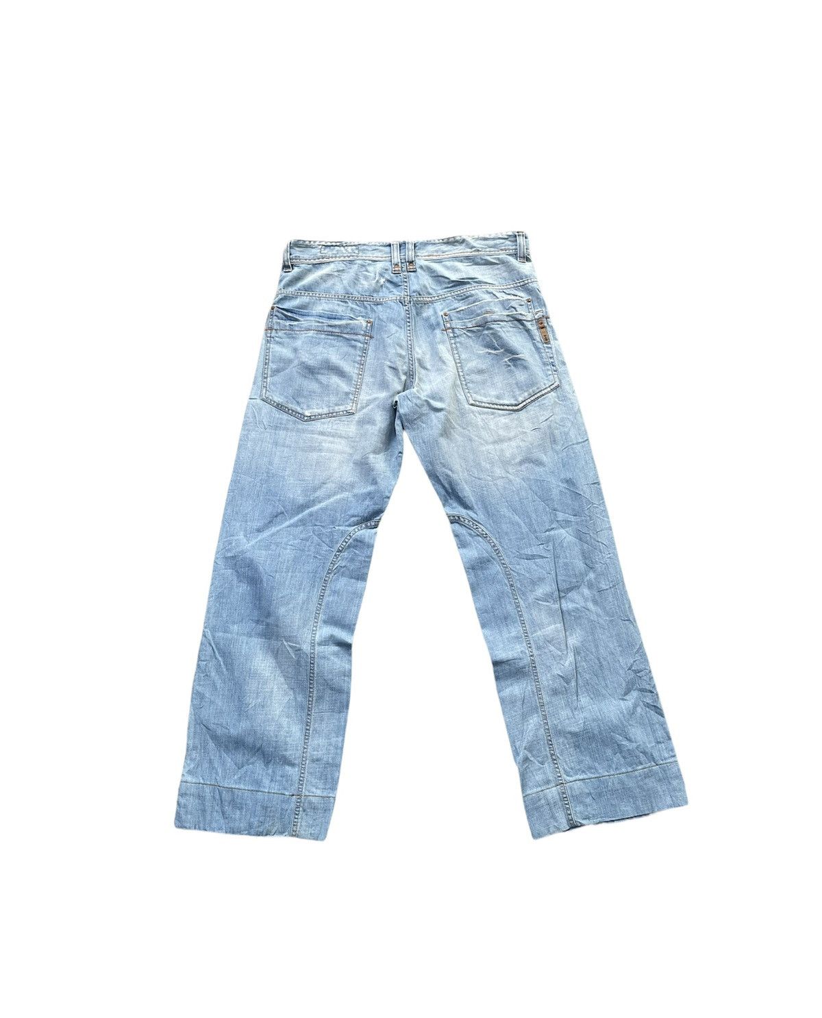 GAS Gas Jeans Vintage Aging Faded Wash Denim Size US 36 / EU 52 - 7 Thumbnail