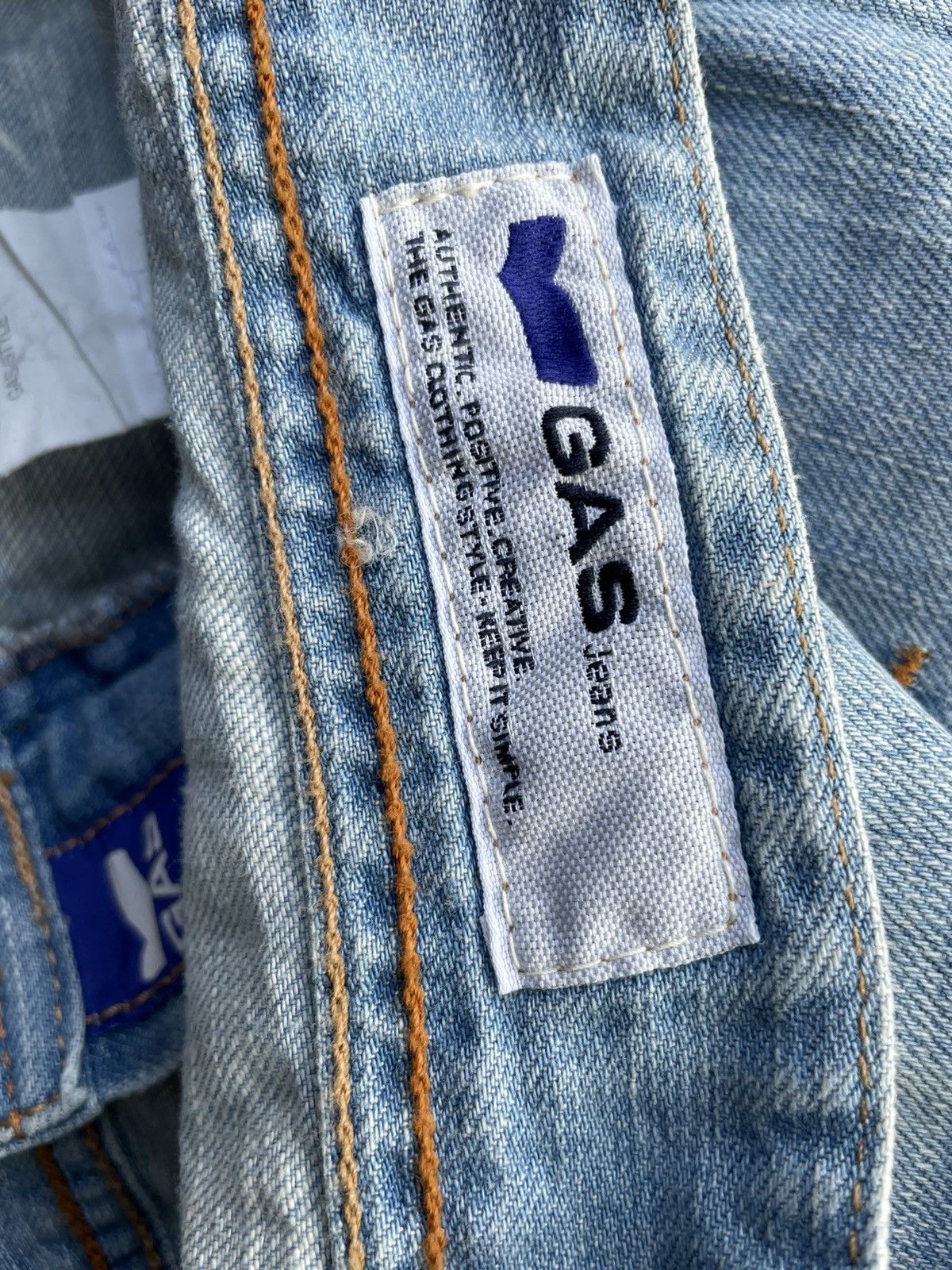 GAS Gas Jeans Vintage Aging Faded Wash Denim Size US 36 / EU 52 - 12 Thumbnail