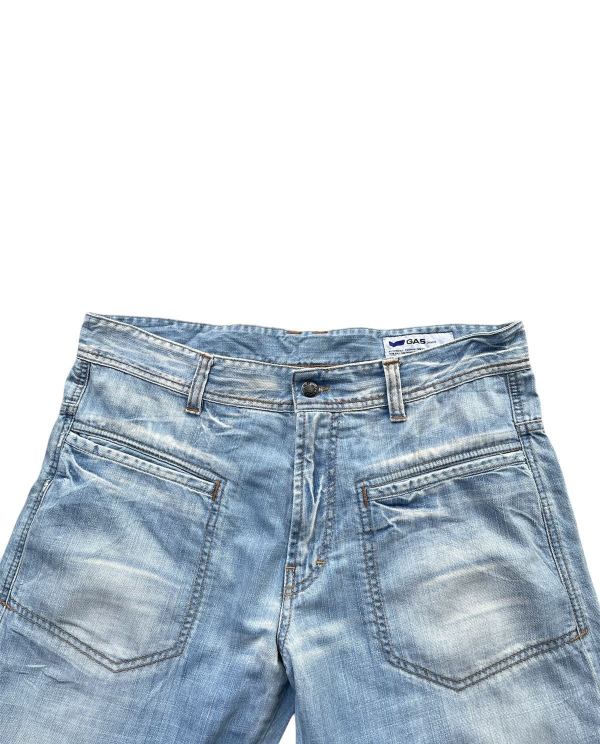 GAS Gas Jeans Vintage Aging Faded Wash Denim Size US 36 / EU 52 - 5 Thumbnail