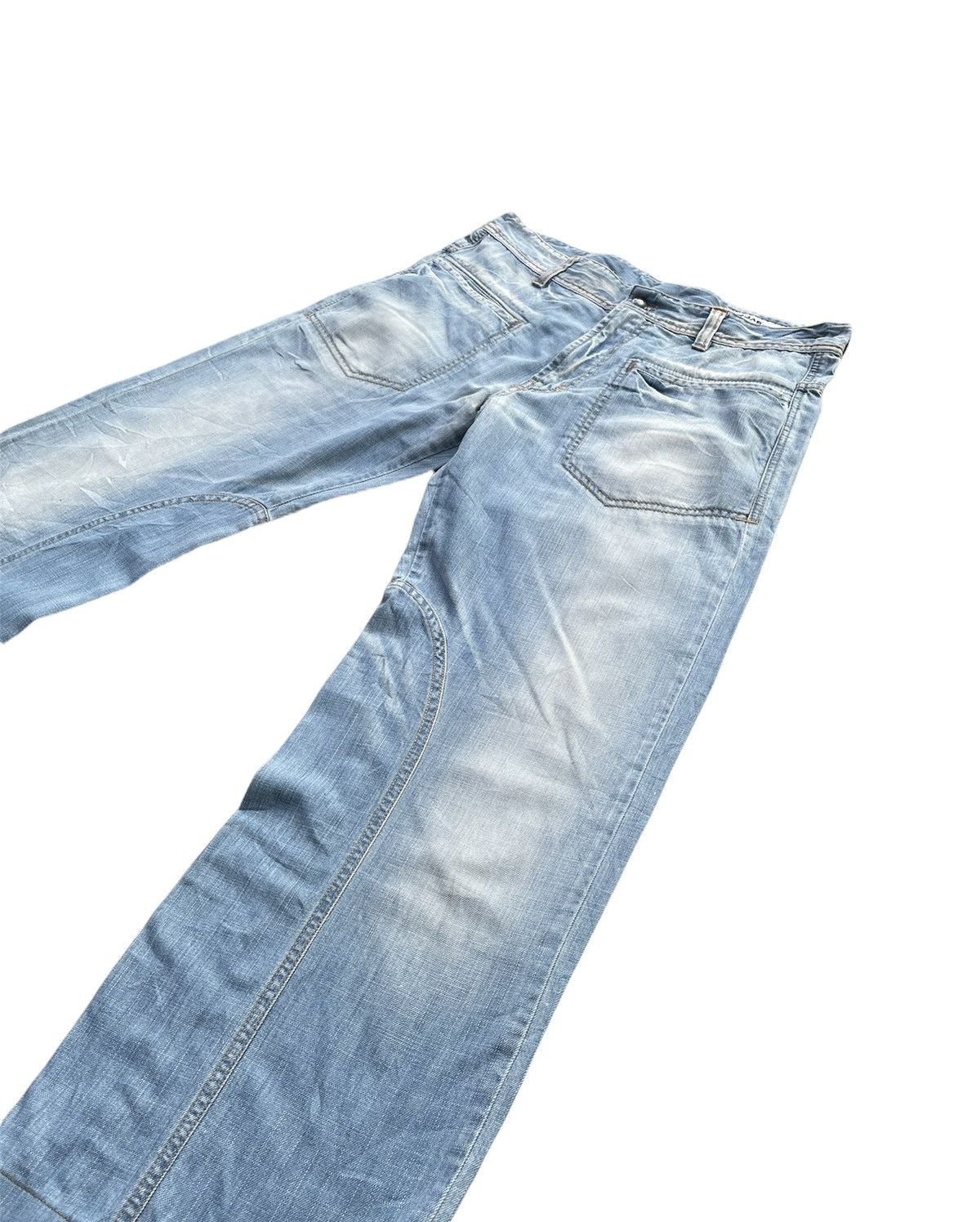 GAS Gas Jeans Vintage Aging Faded Wash Denim Size US 36 / EU 52 - 3 Thumbnail