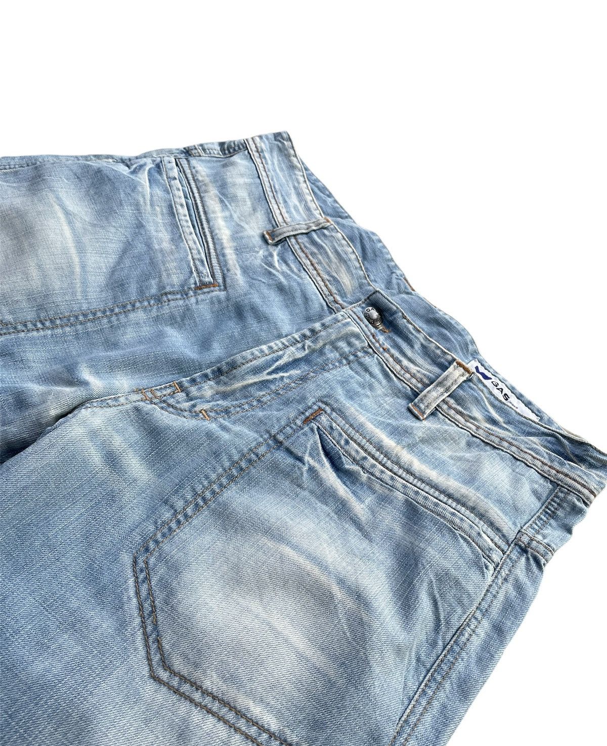 GAS Gas Jeans Vintage Aging Faded Wash Denim Size US 36 / EU 52 - 6 Thumbnail