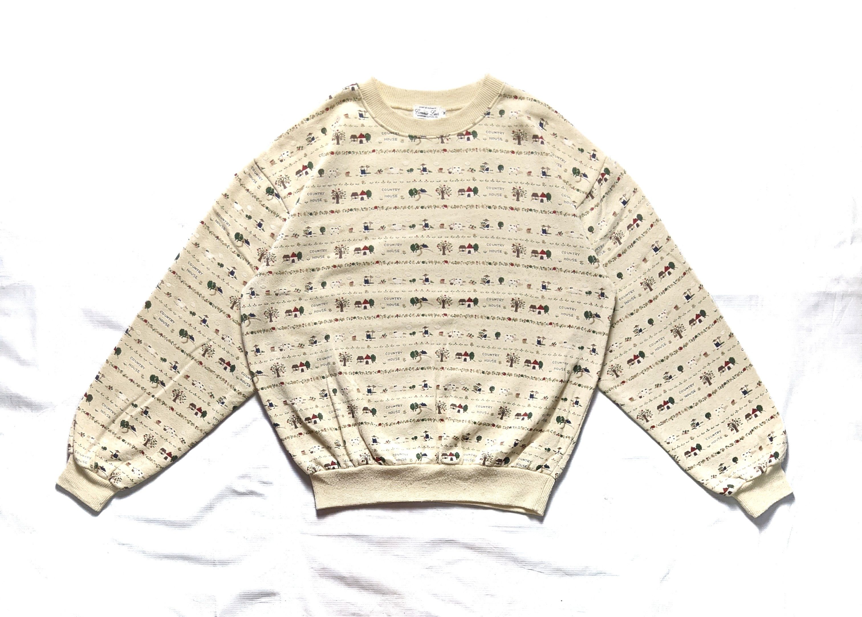 Japanese Brand × Vintage Vintage 90s Connie Luis Crewneck Sweatshirt Size US M / EU 48-50 / 2 - 1 Thumbnail