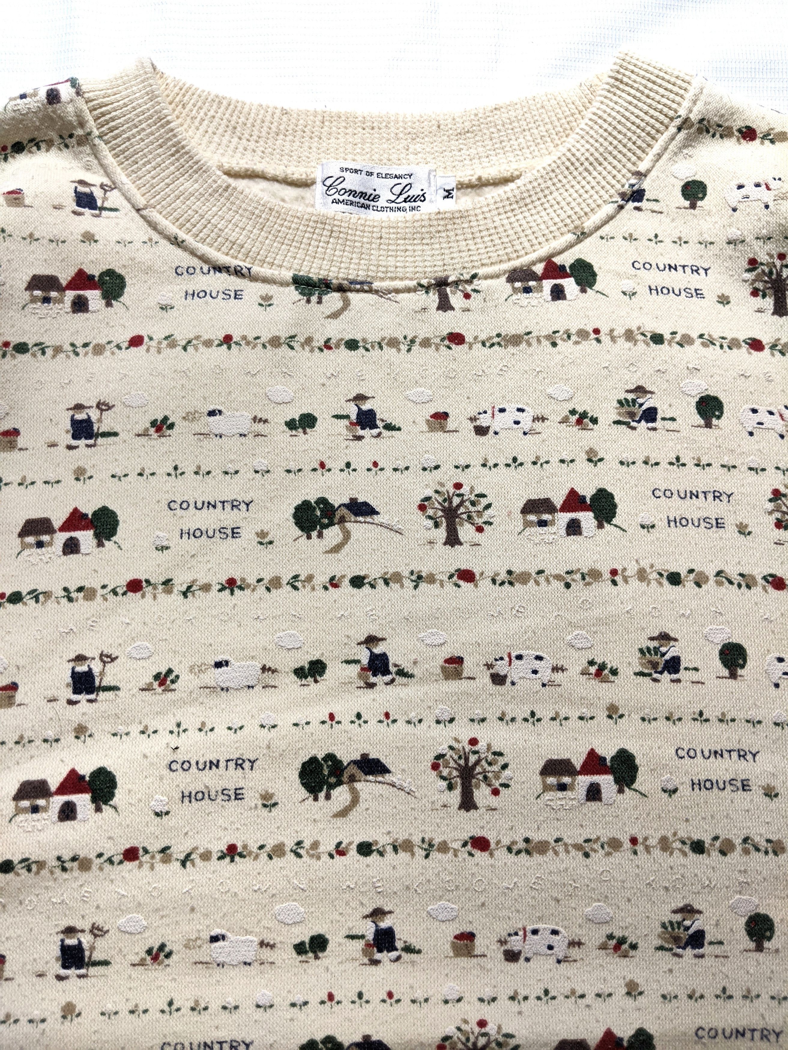 Japanese Brand × Vintage Vintage 90s Connie Luis Crewneck Sweatshirt Size US M / EU 48-50 / 2 - 2 Thumbnail