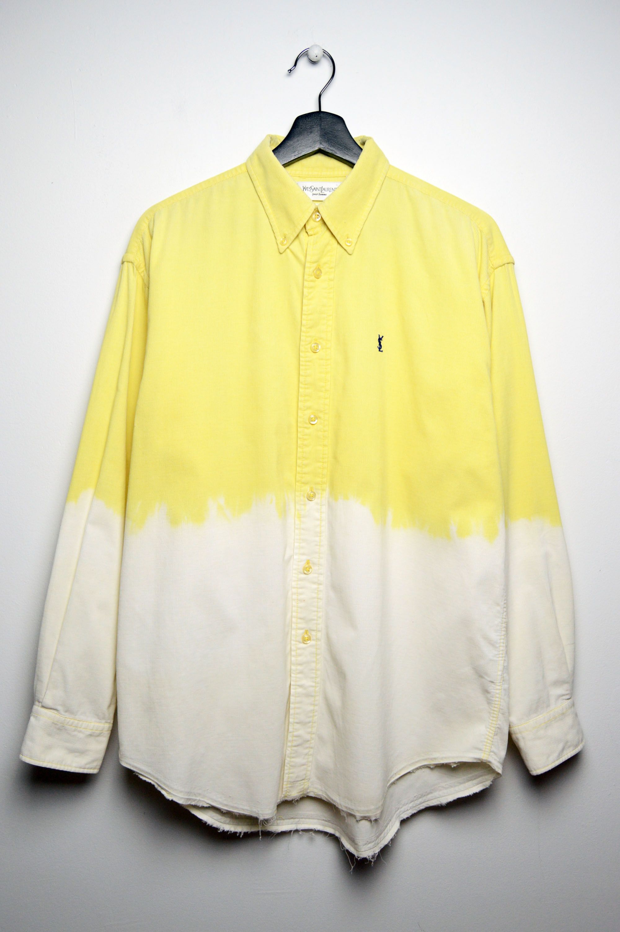 Vintage ysl shirt 1/1 microcord vintage Size US L / EU 52-54 / 3 - 1 Thumbnail