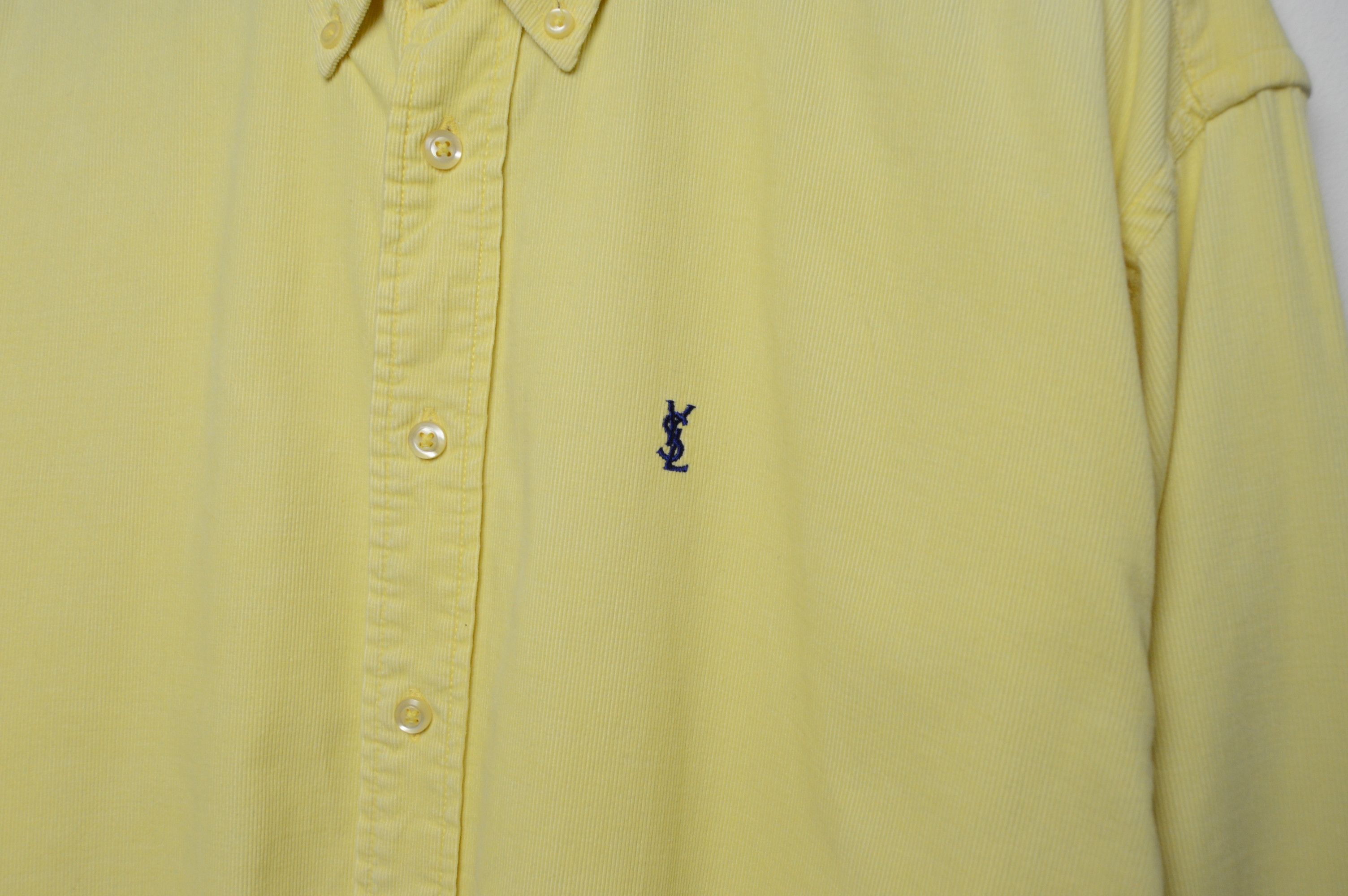 Vintage ysl shirt 1/1 microcord vintage Size US L / EU 52-54 / 3 - 8 Thumbnail