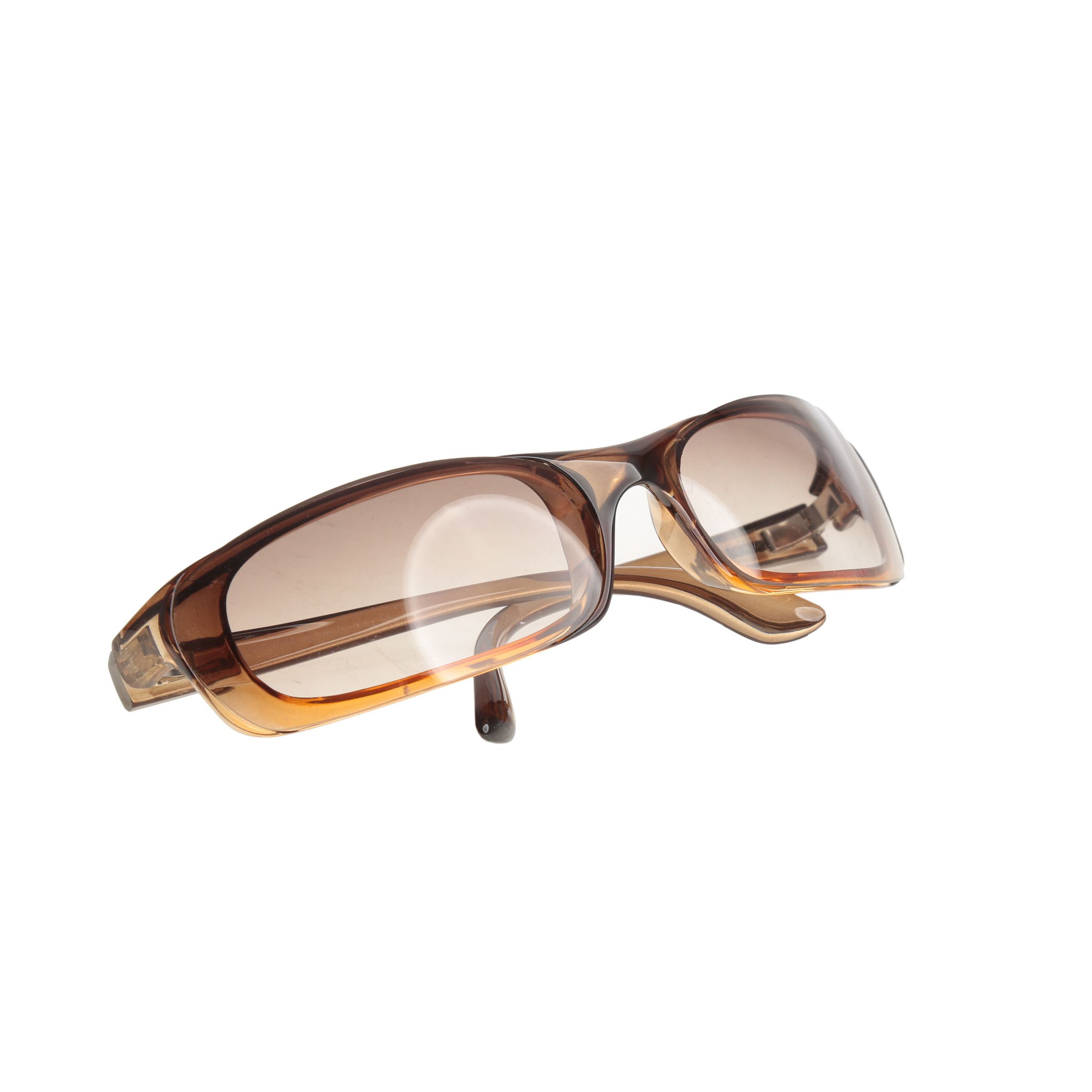Carrera 90's Transparent Brown Rectangle Sport Sunglasses
