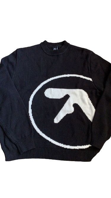 Vintage Aphex Twin Logo Knit Sweater | Grailed