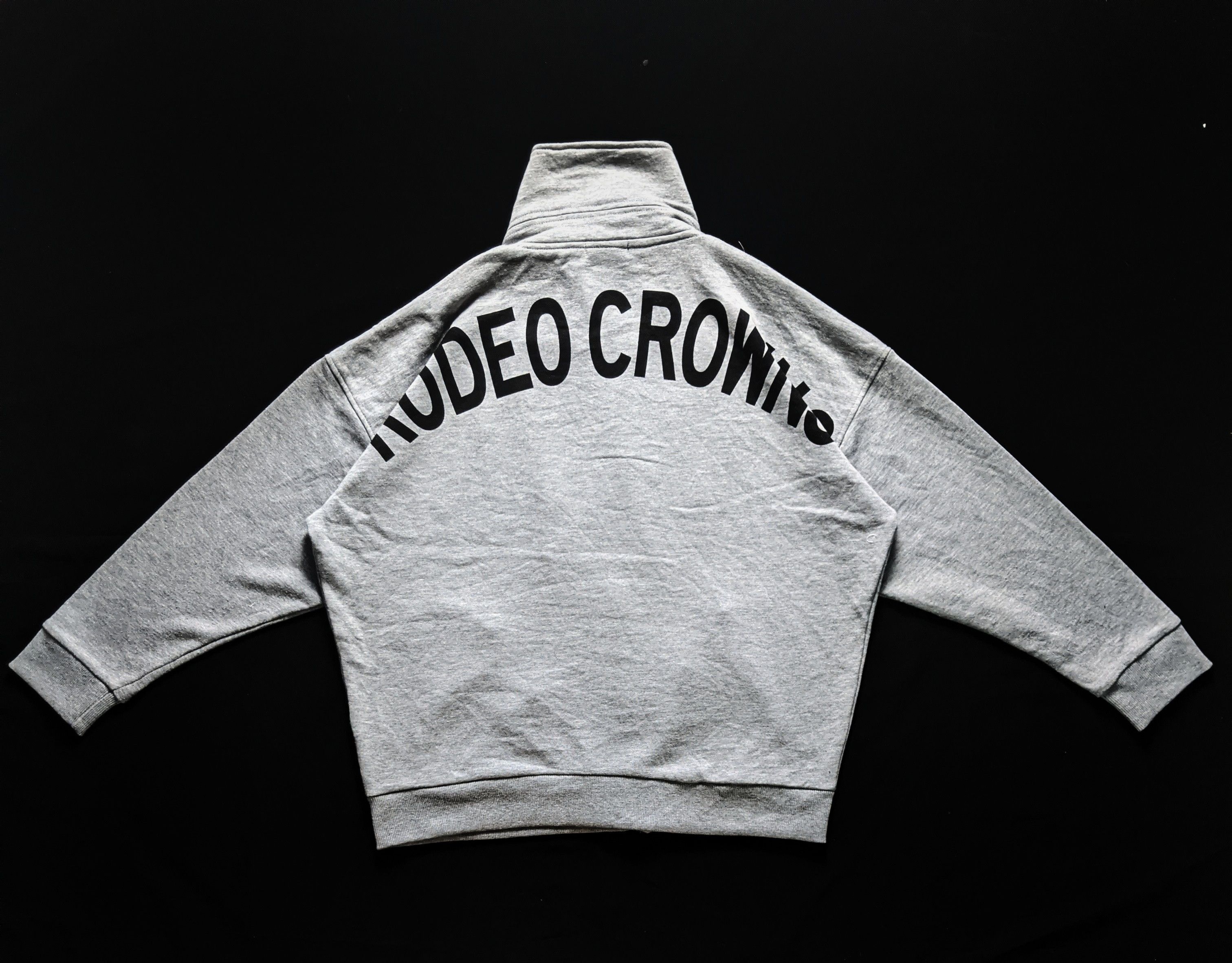 Japanese Brand Rodeo Crown Big Spellout Logo Asymetrical Zipper Jacket Size US M / EU 48-50 / 2 - 2 Thumbnail