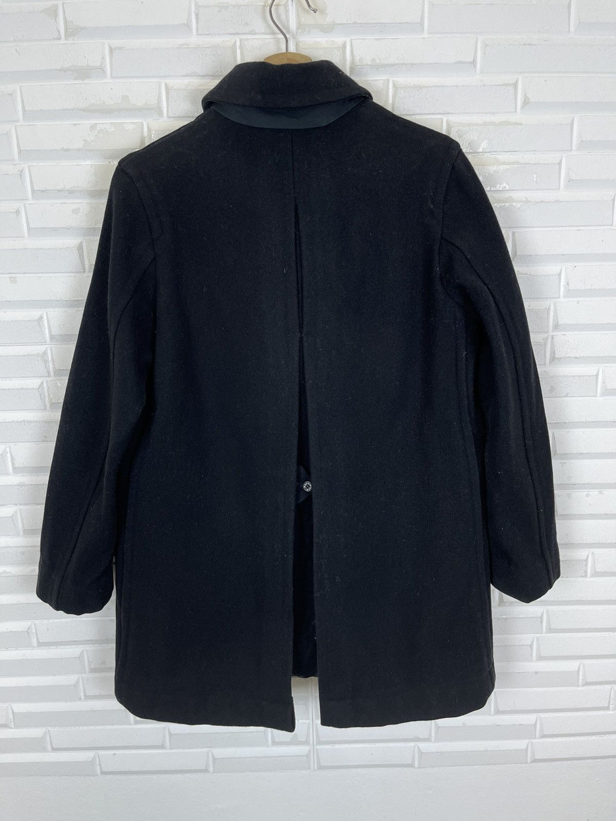 Mackintosh VINTAGE BLACK WOOL MACKINTOSH POCKET SCOTLAND Size US S / EU 44-46 / 1 - 5 Thumbnail