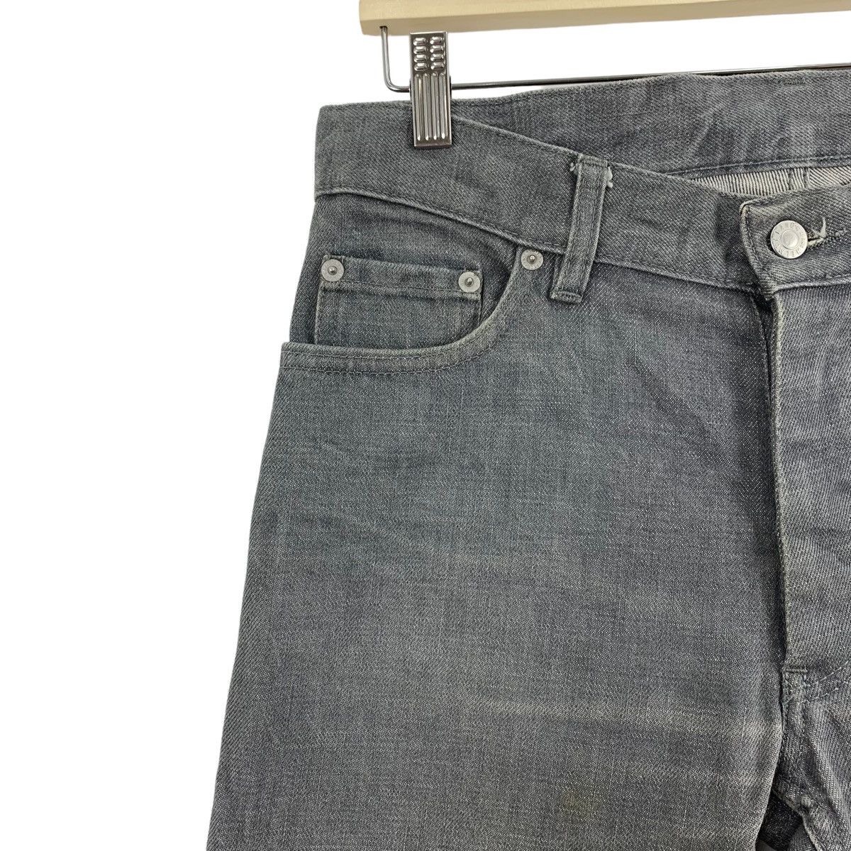 Helmut Lang × Japanese Brand HELMUT LANG Classic raw denim classic cut grey denim Size US 30 / EU 46 - 3 Thumbnail