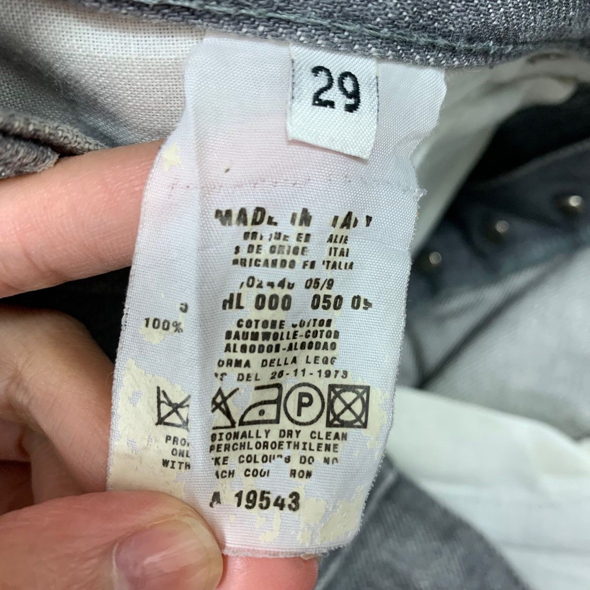 Helmut Lang × Japanese Brand HELMUT LANG Classic raw denim classic cut grey denim Size US 30 / EU 46 - 19 Thumbnail